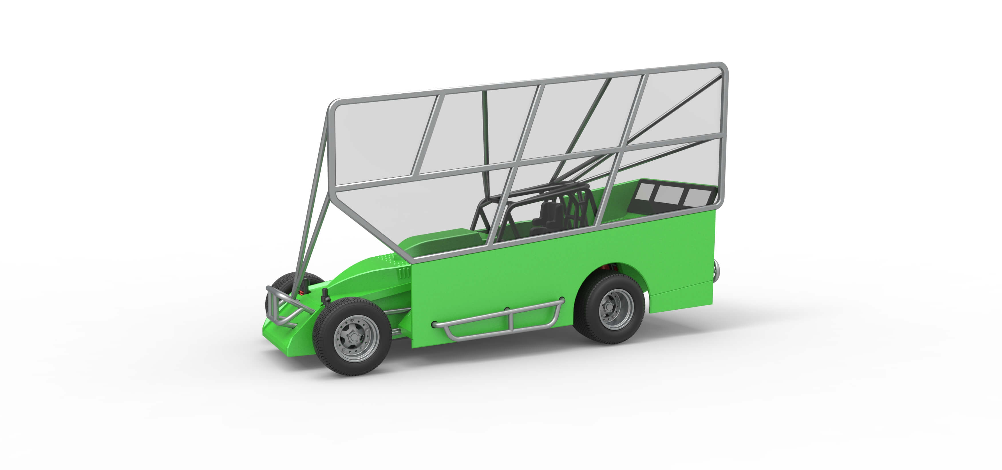 Northeast Dirt Modified Stock Car With Side Wing 1:25 3D Model