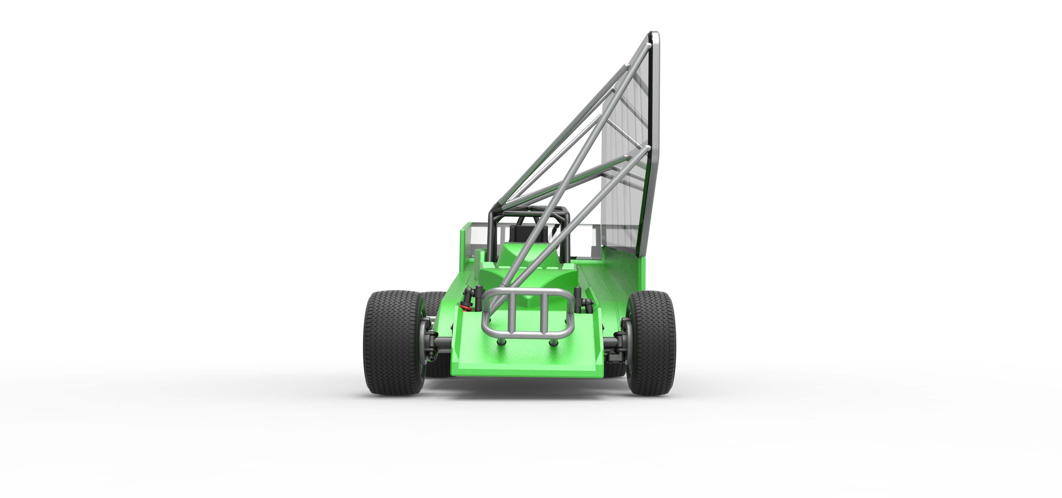Northeast Dirt Modified Stock Car With Side Wing 1:25 3D Model