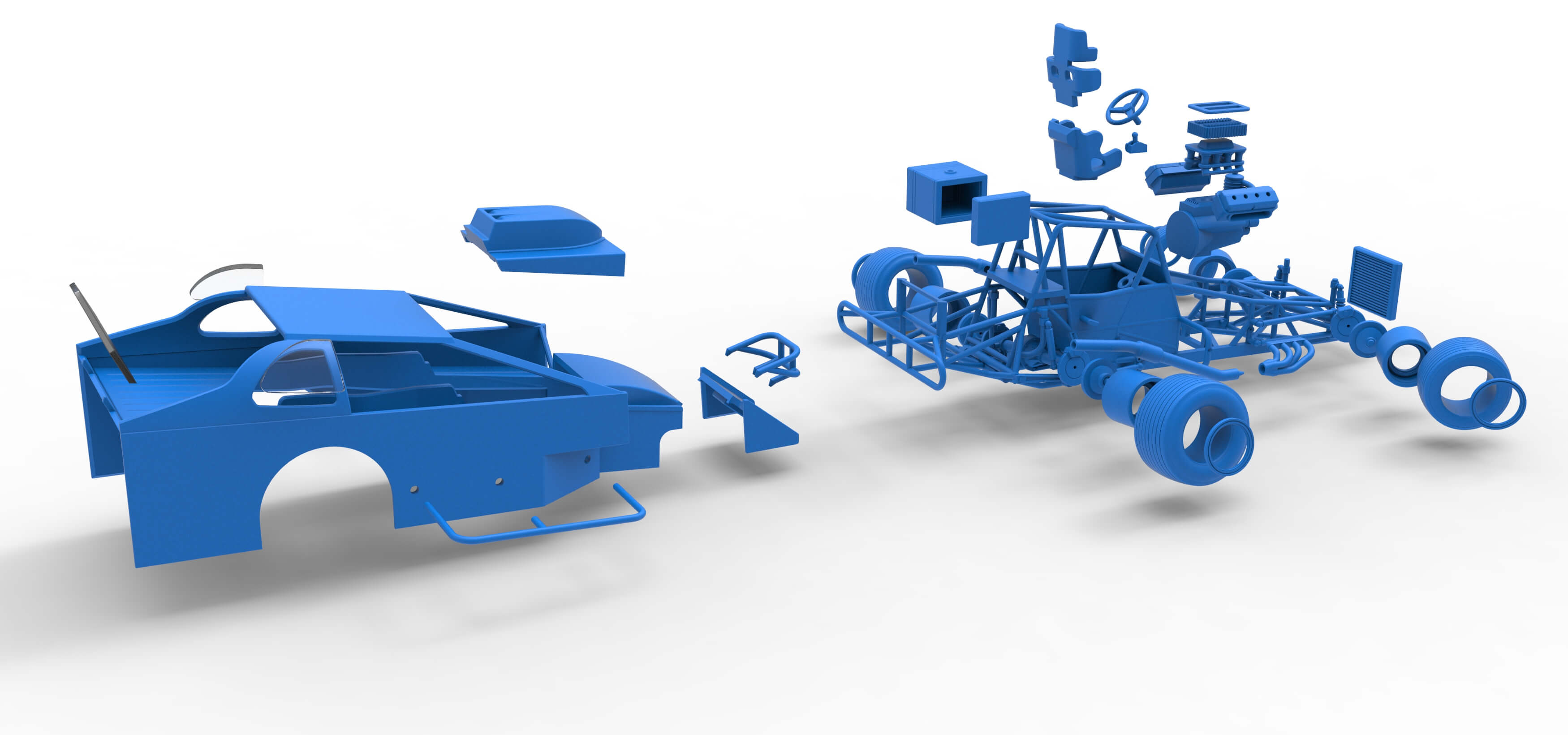 Northeast Dirt Modified While Turning V2 Scale 1:25 3D Model