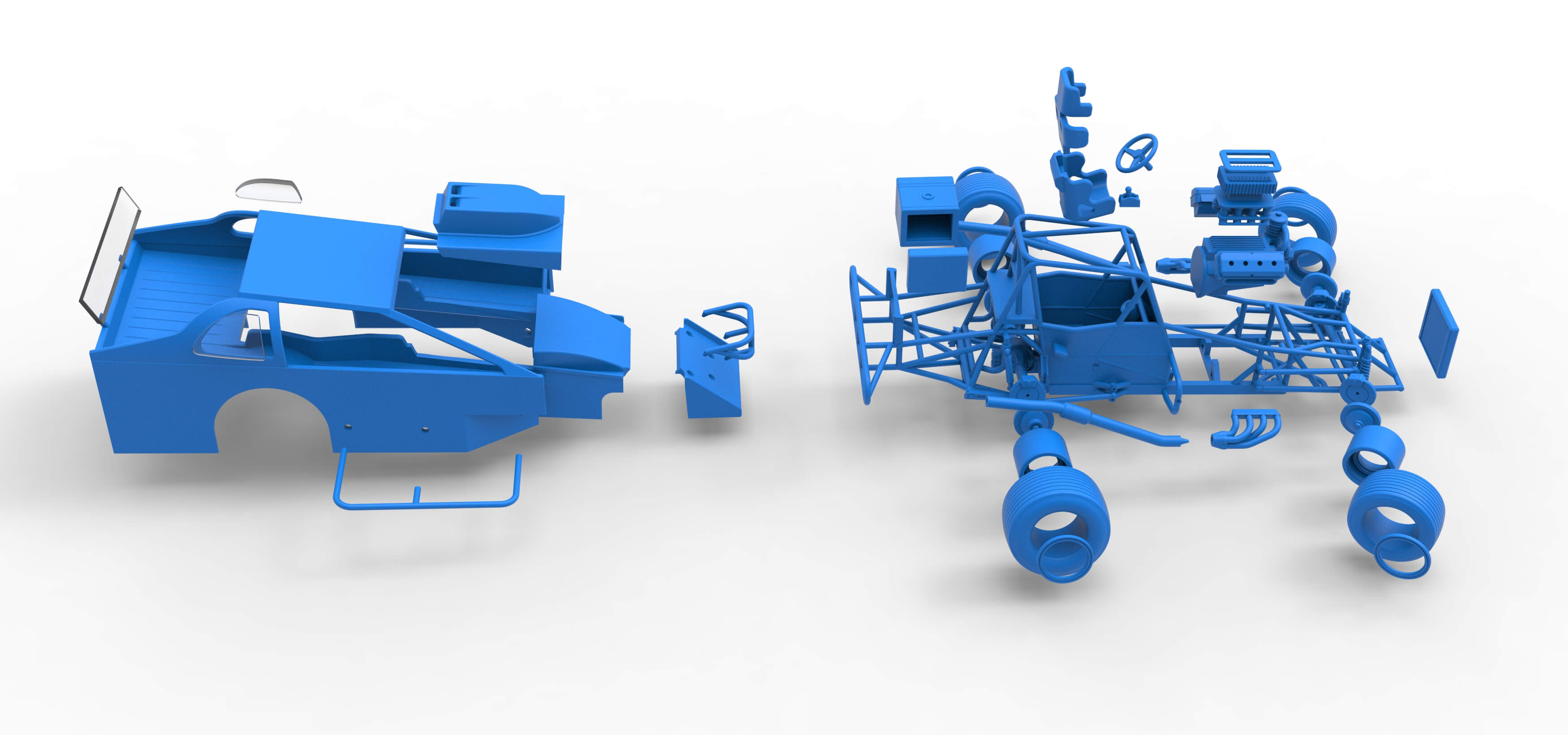 Northeast Dirt Modified While Turning V2 Scale 1:25 3D Model