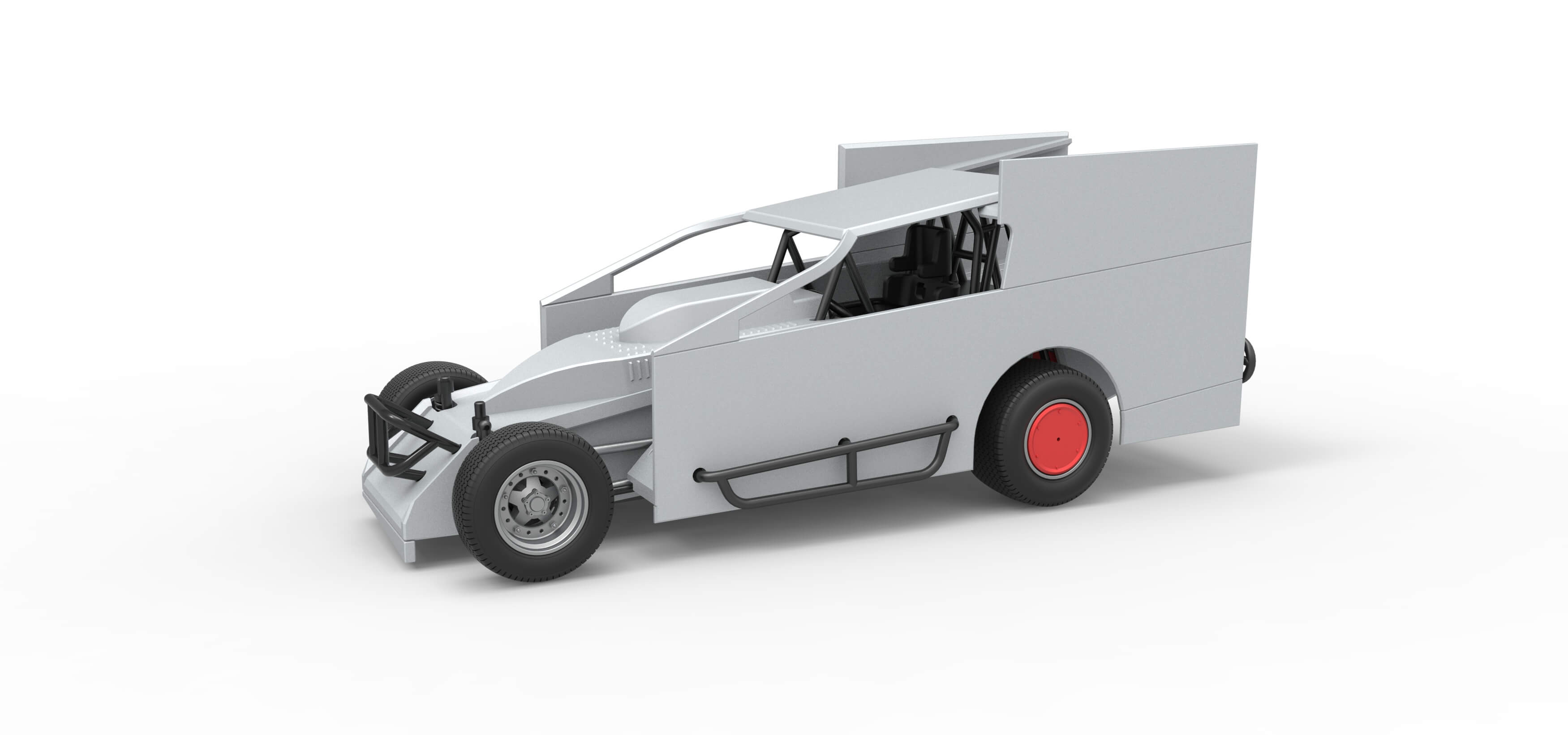 Northeast Outlaw Dirt Modified Stock Car 1:25 3D Model