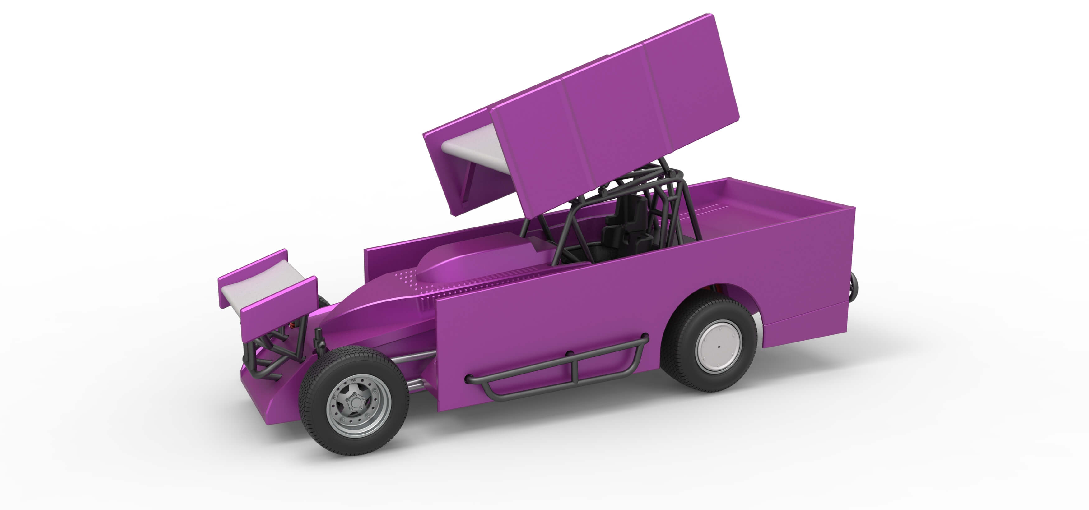 Northeast Outlaw Dirt Modified Stock Car V2 Scale 1:25 3D Model