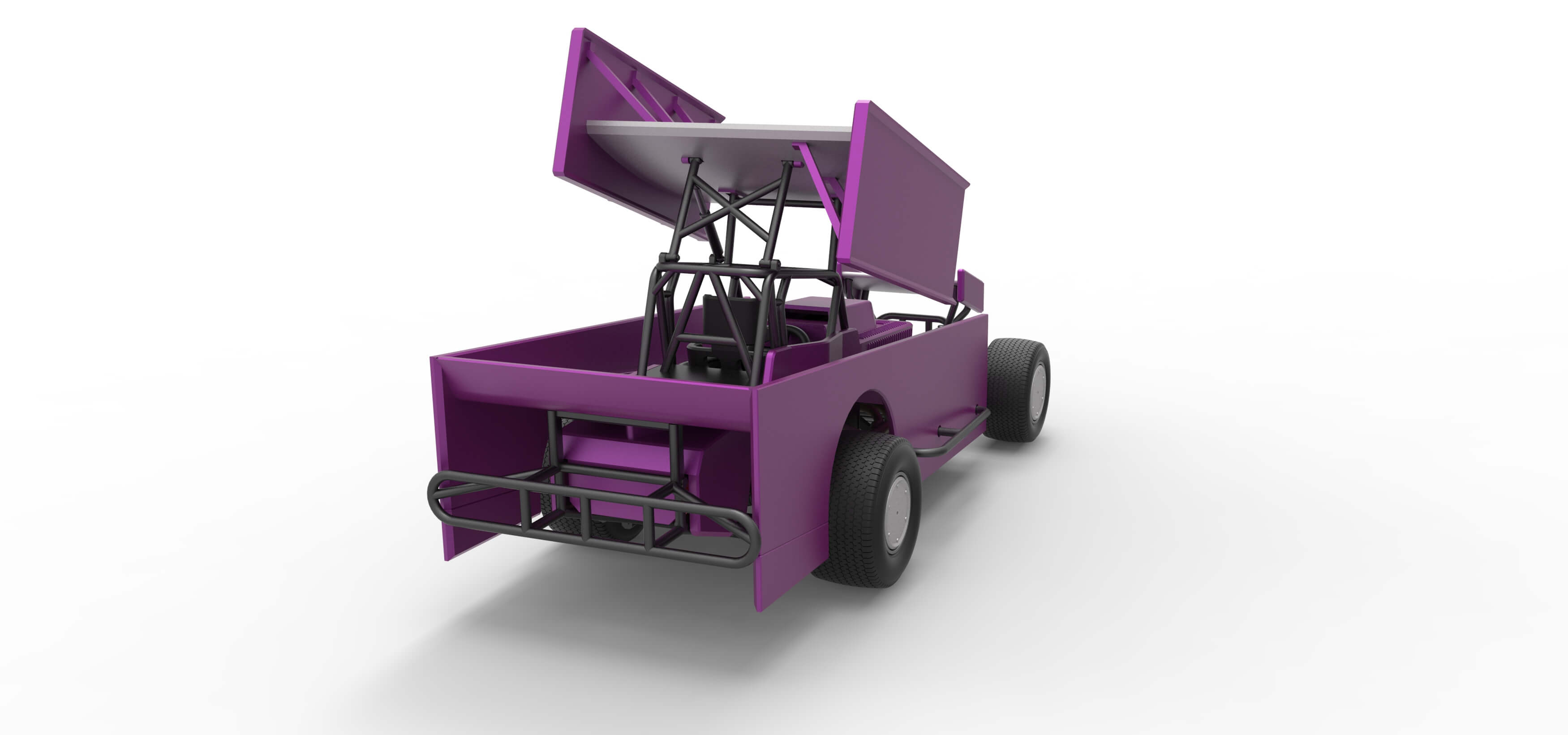 Northeast Outlaw Dirt Modified Stock Car V2 Scale 1:25 3D Model