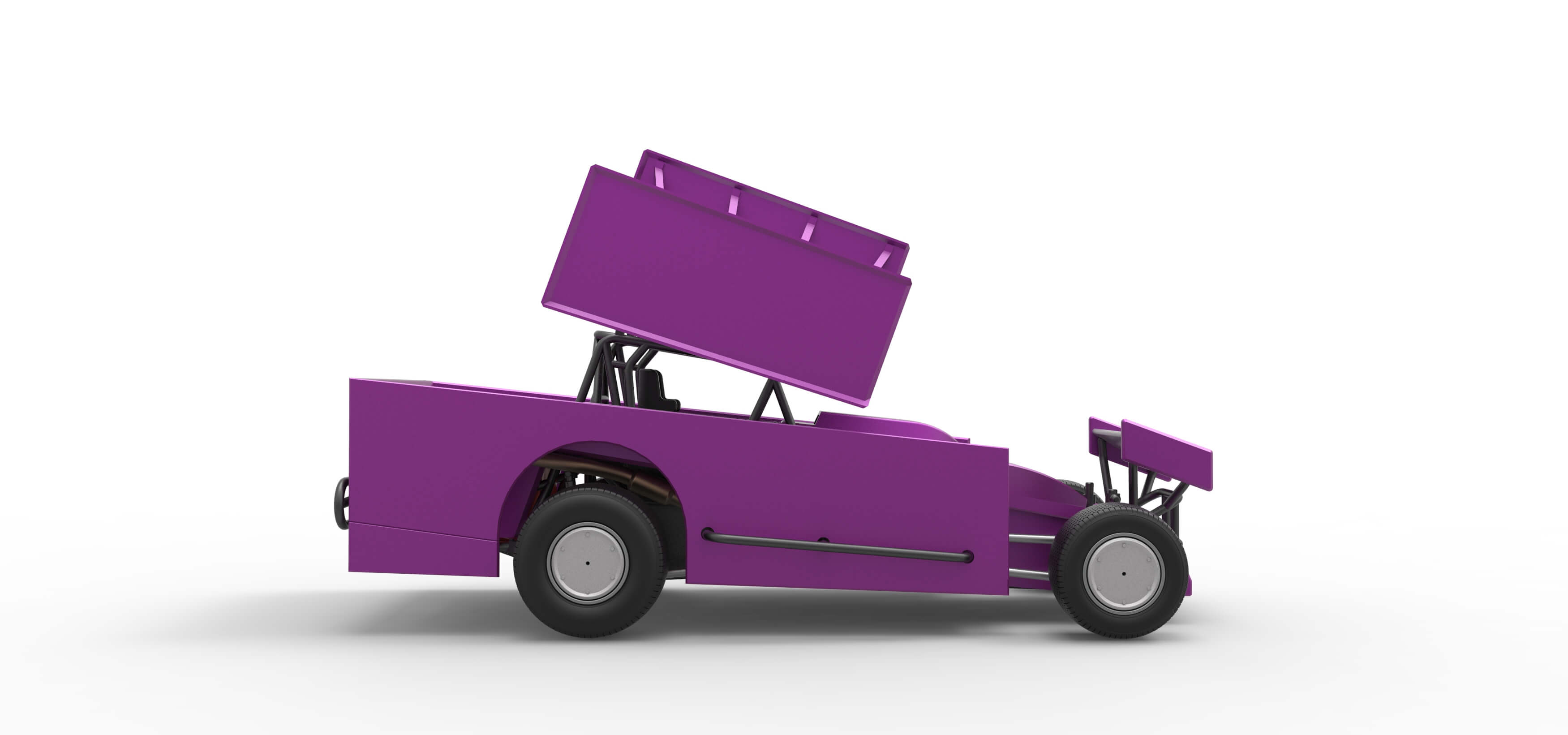Northeast Outlaw Dirt Modified Stock Car V2 Scale 1:25 3D Model