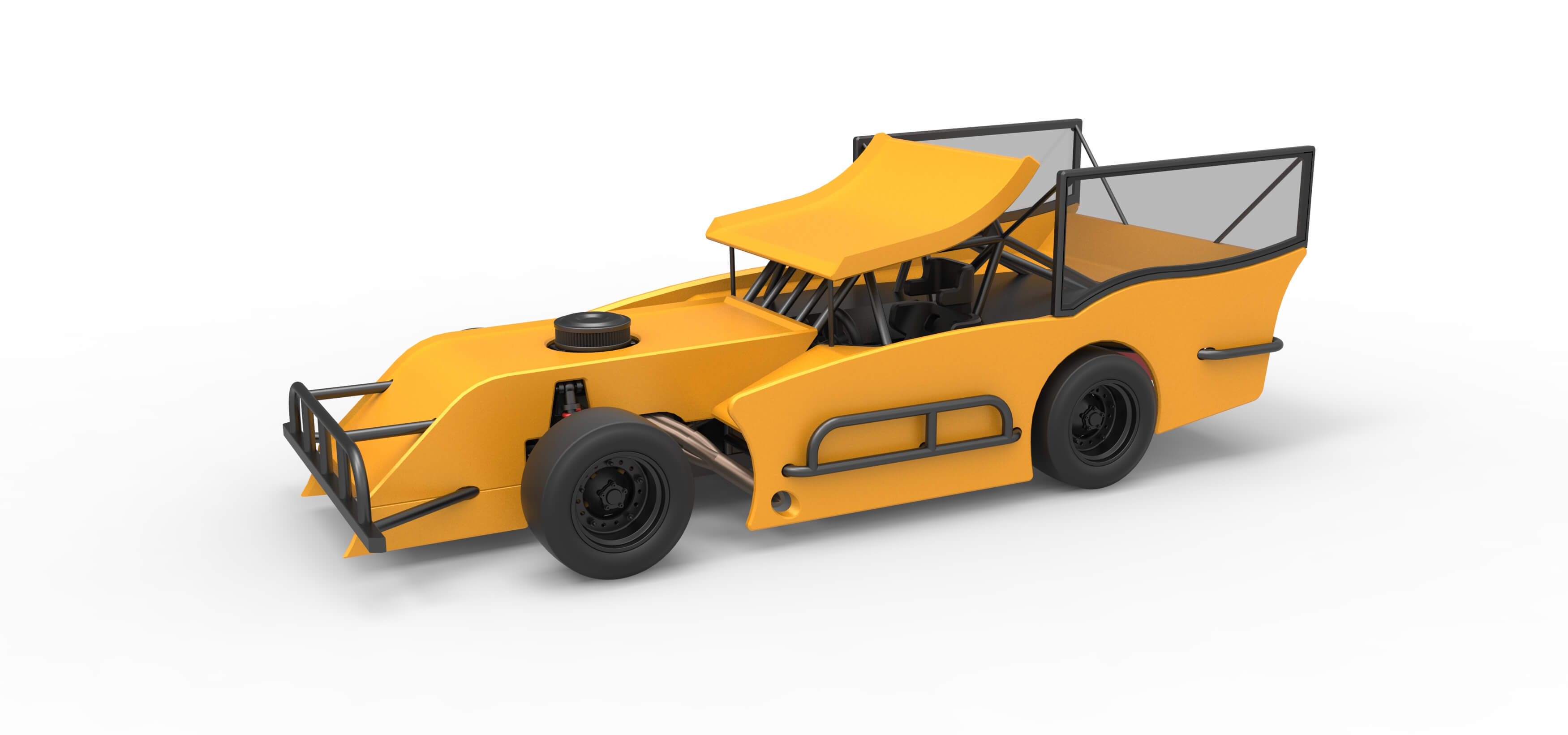 Outlaw Figure 8 Modified Stock Car Version 2 Scale 1:25 3D Model