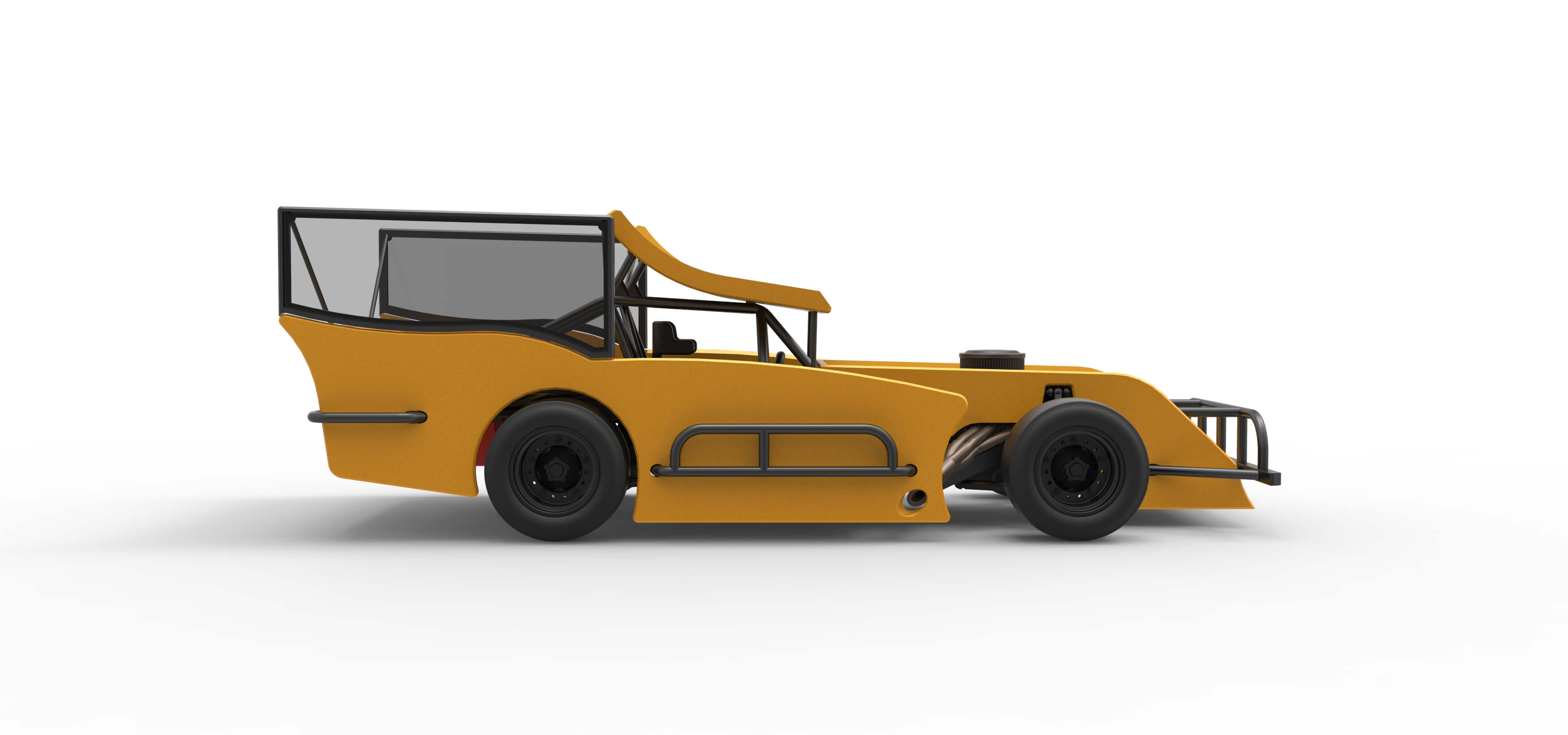 Outlaw Figure 8 Modified Stock Car Version 2 Scale 1:25 3D Model