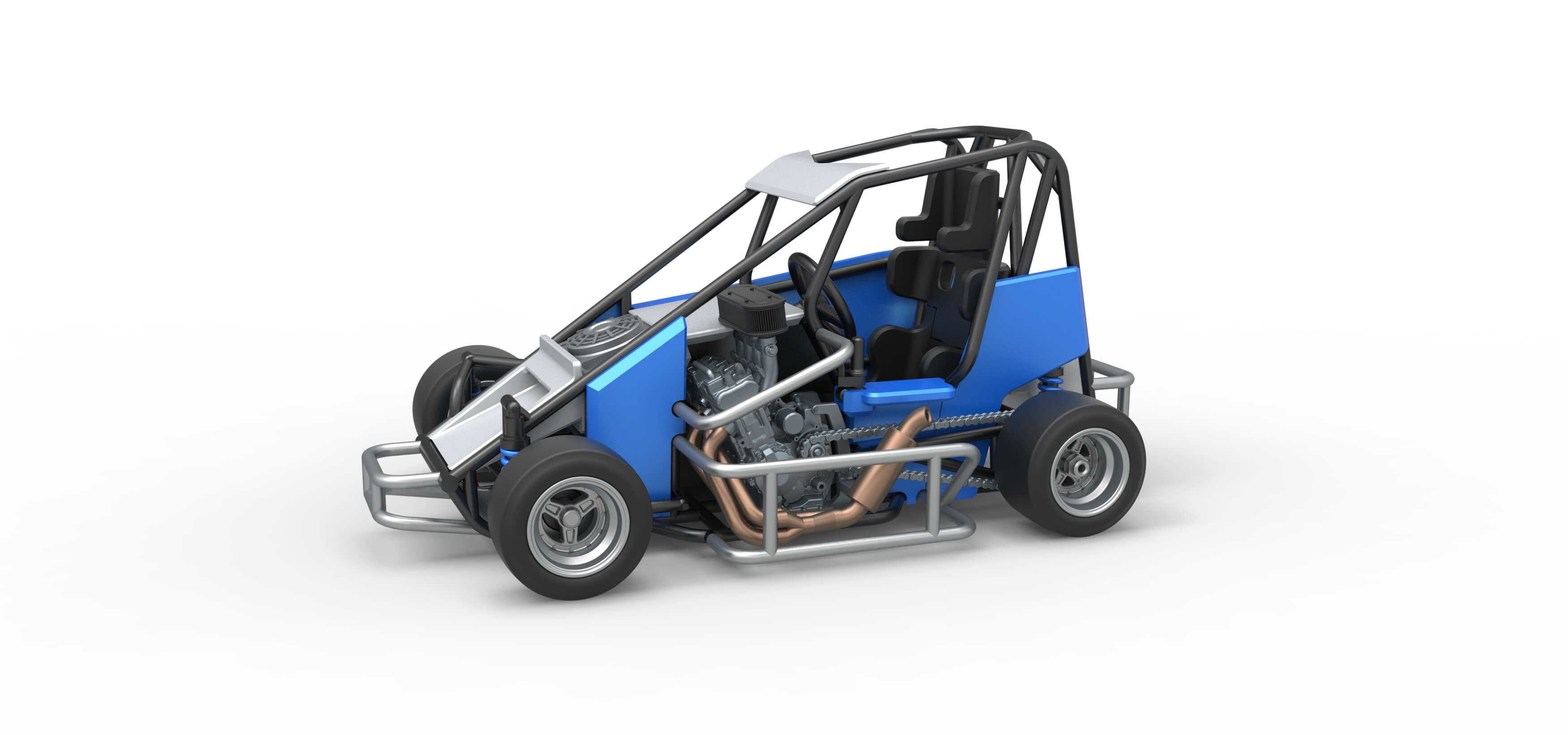 Pavement 600 Micro Sprint Car 1:25 3D Model