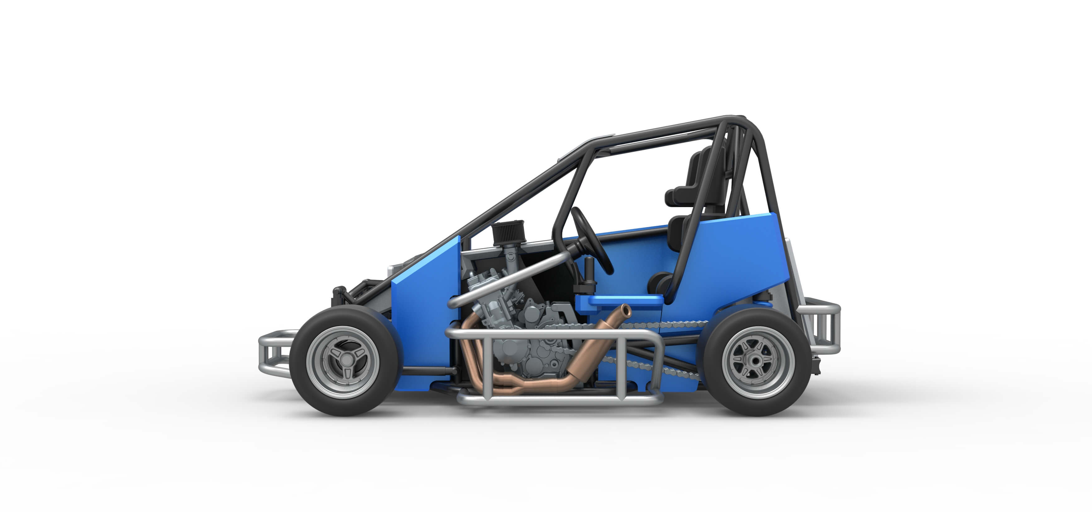 Pavement 600 Micro Sprint Car 1:25 3D Model