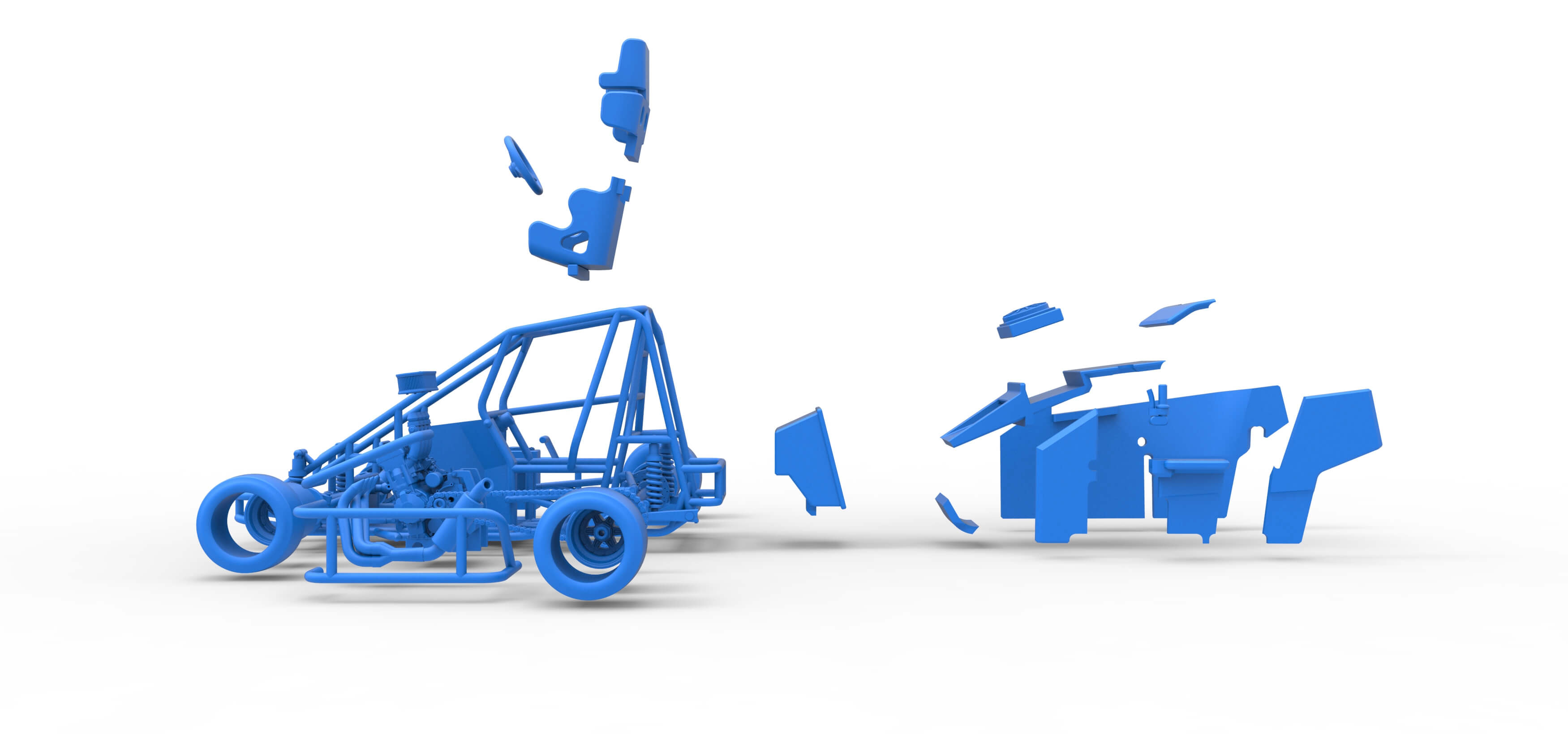 Pavement 600 Micro Sprint Car 1:25 3D Model