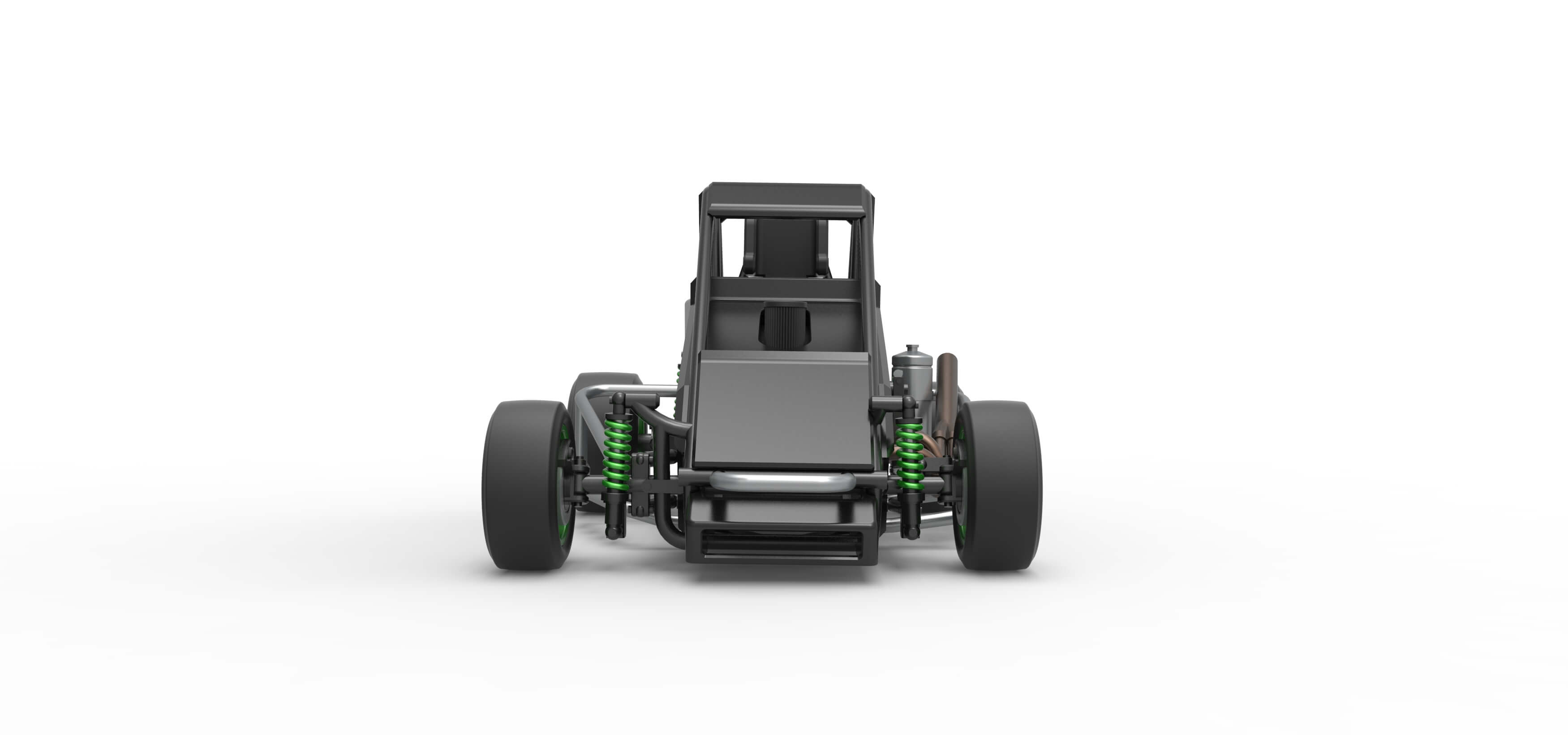 Pavement Midget Car Scale 1:25 3D Model