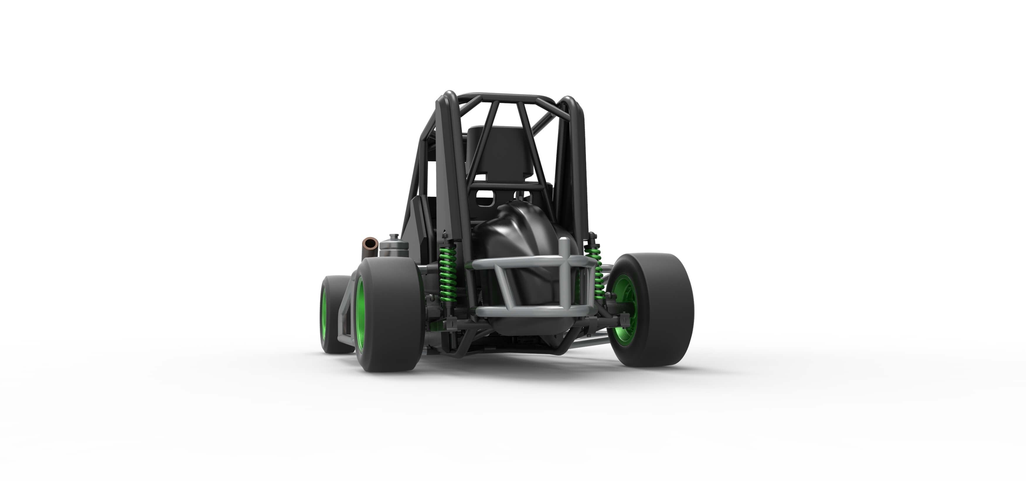 Pavement Midget Car Scale 1:25 3D Model