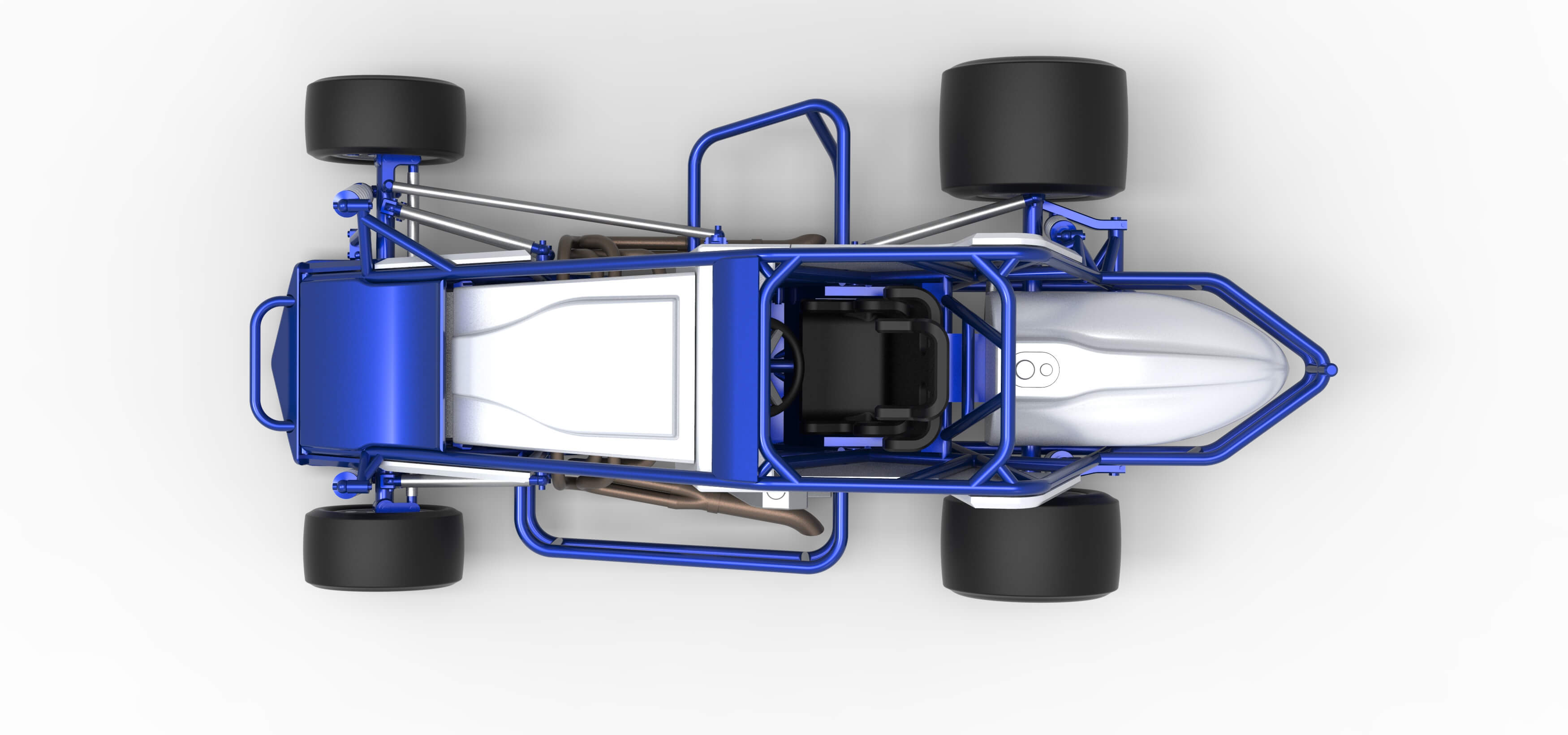 Pavement Silver Crown Car Scale 1:25 3D Model
