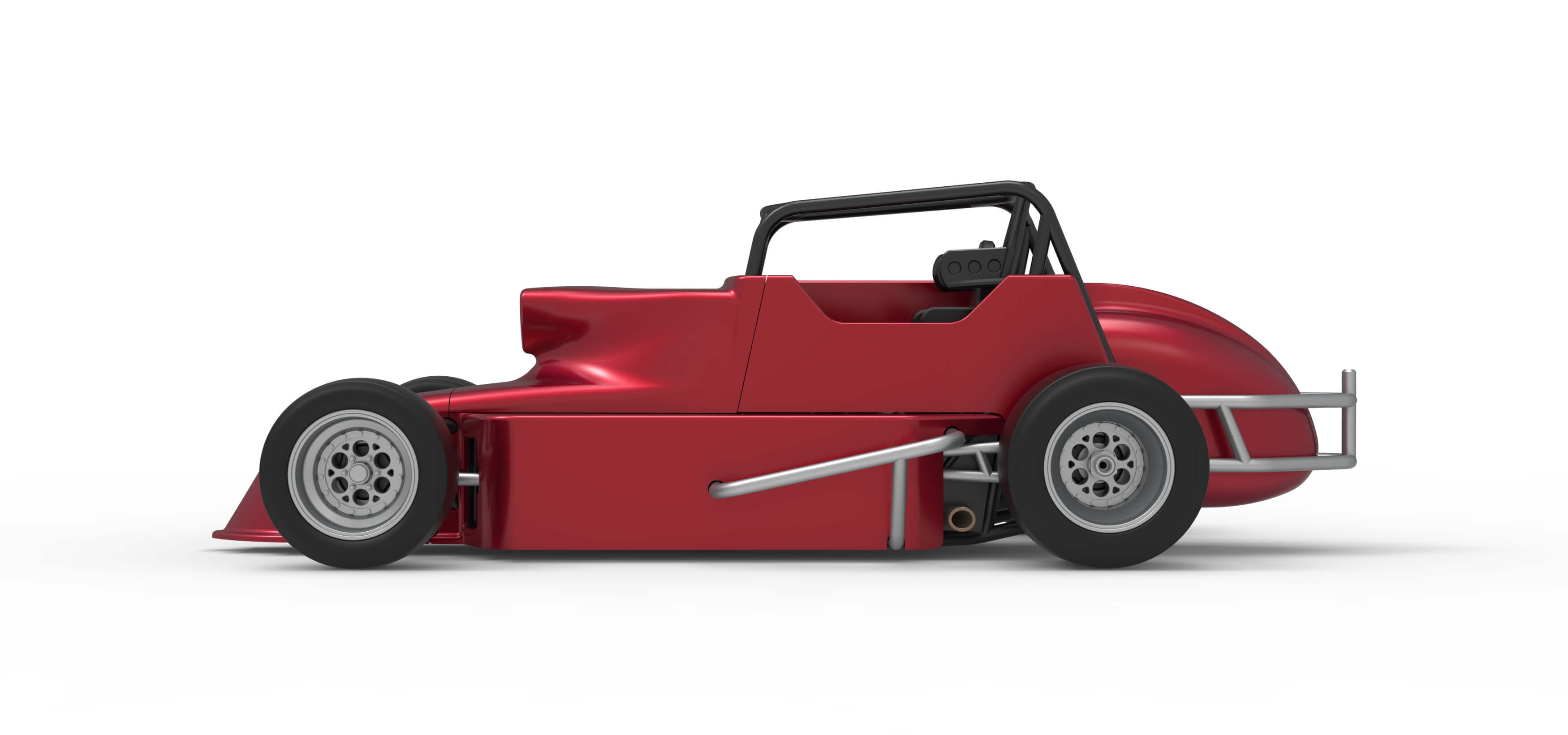 Pavement Silver Crown Car Version 2 Scale 1:25 3D Model