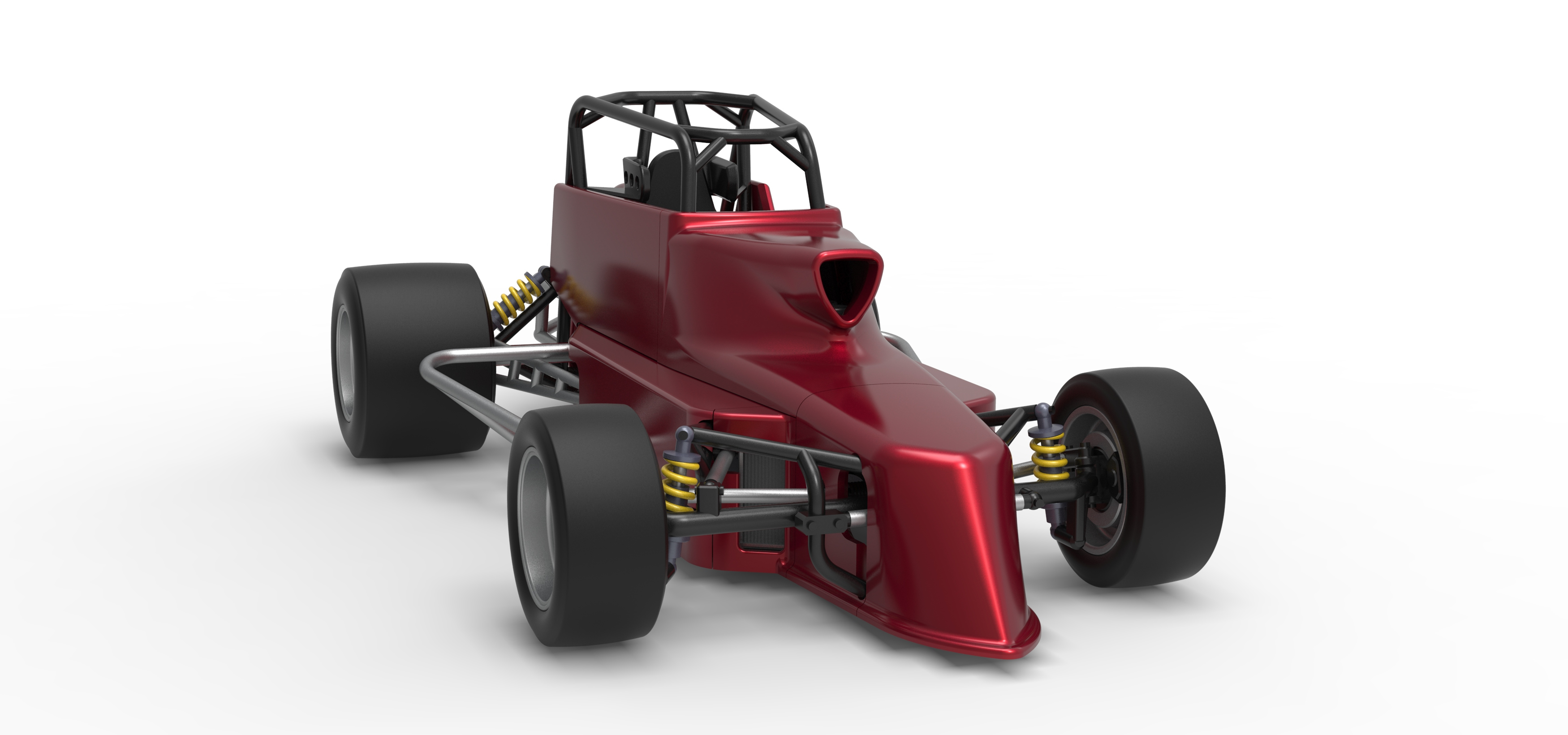 Pavement Silver Crown Car Version 2 Scale 1:25 3D Model