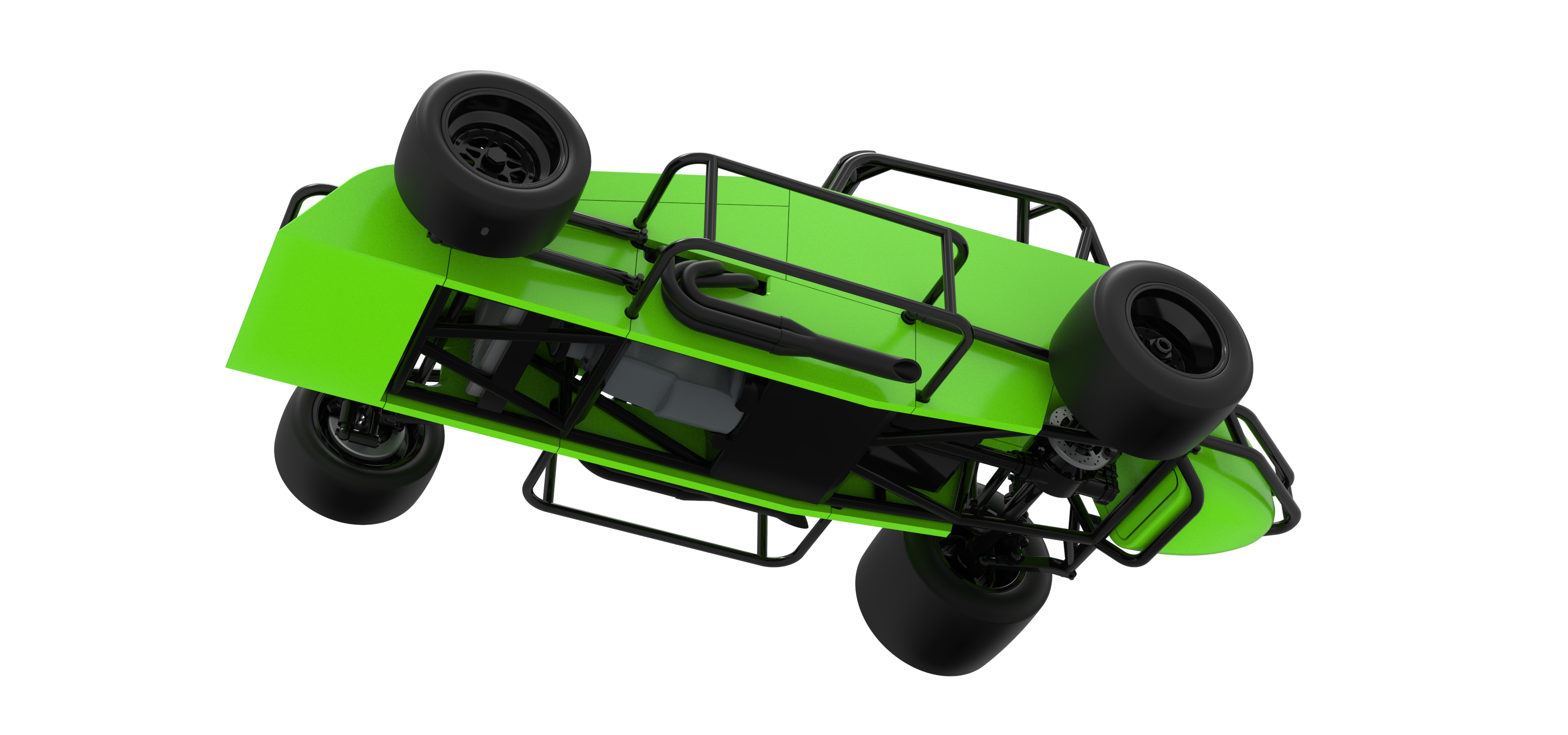 Pavement Silver Crown Car Version 3 Scale 1:25 3D Model