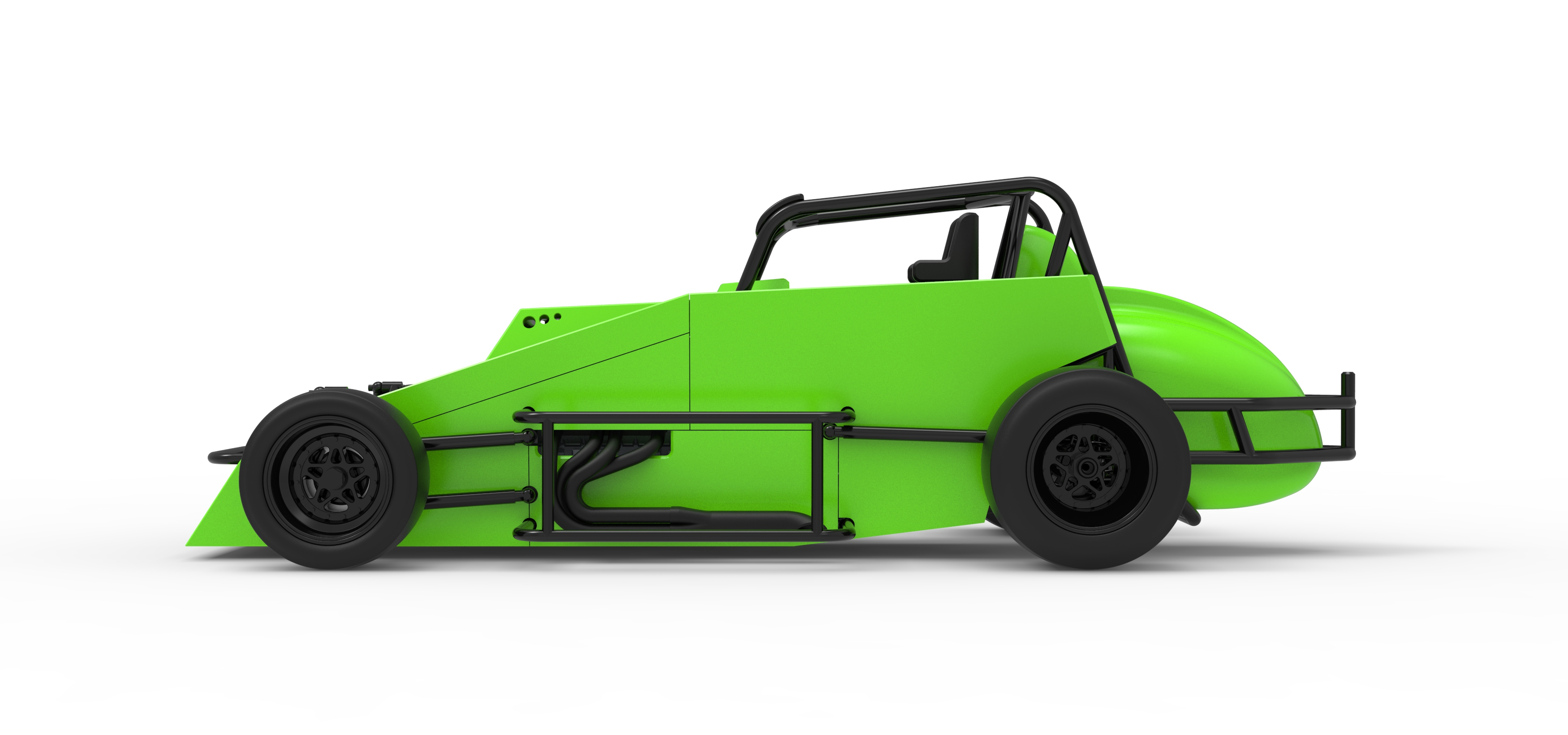 Pavement Silver Crown Car Version 3 Scale 1:25 3D Model