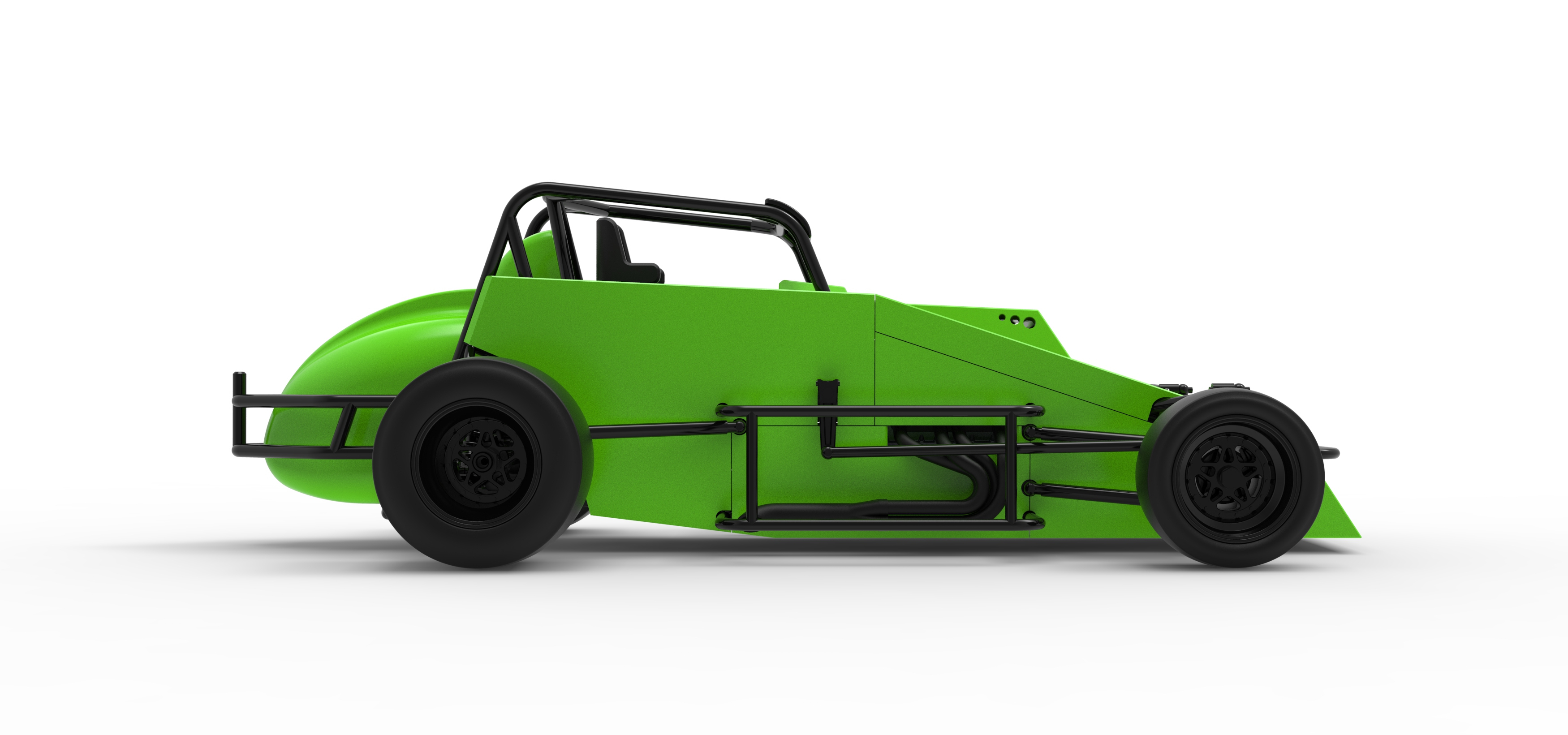 Pavement Silver Crown Car Version 3 Scale 1:25 3D Model