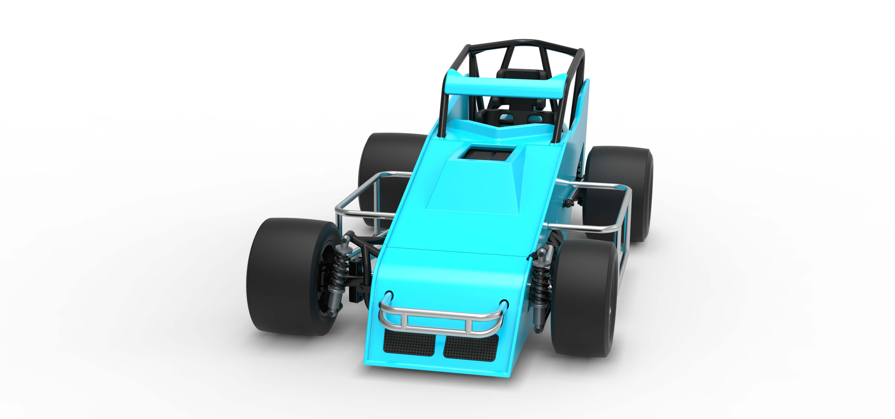 Pavement Sprint car Version 2 Scale 1:25 3D Model