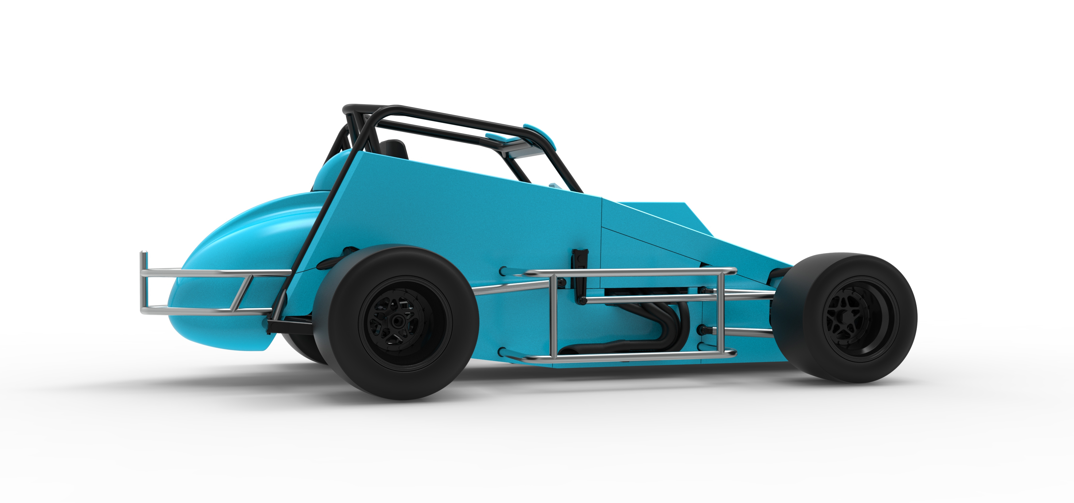 Pavement Sprint car Version 2 Scale 1:25 3D Model