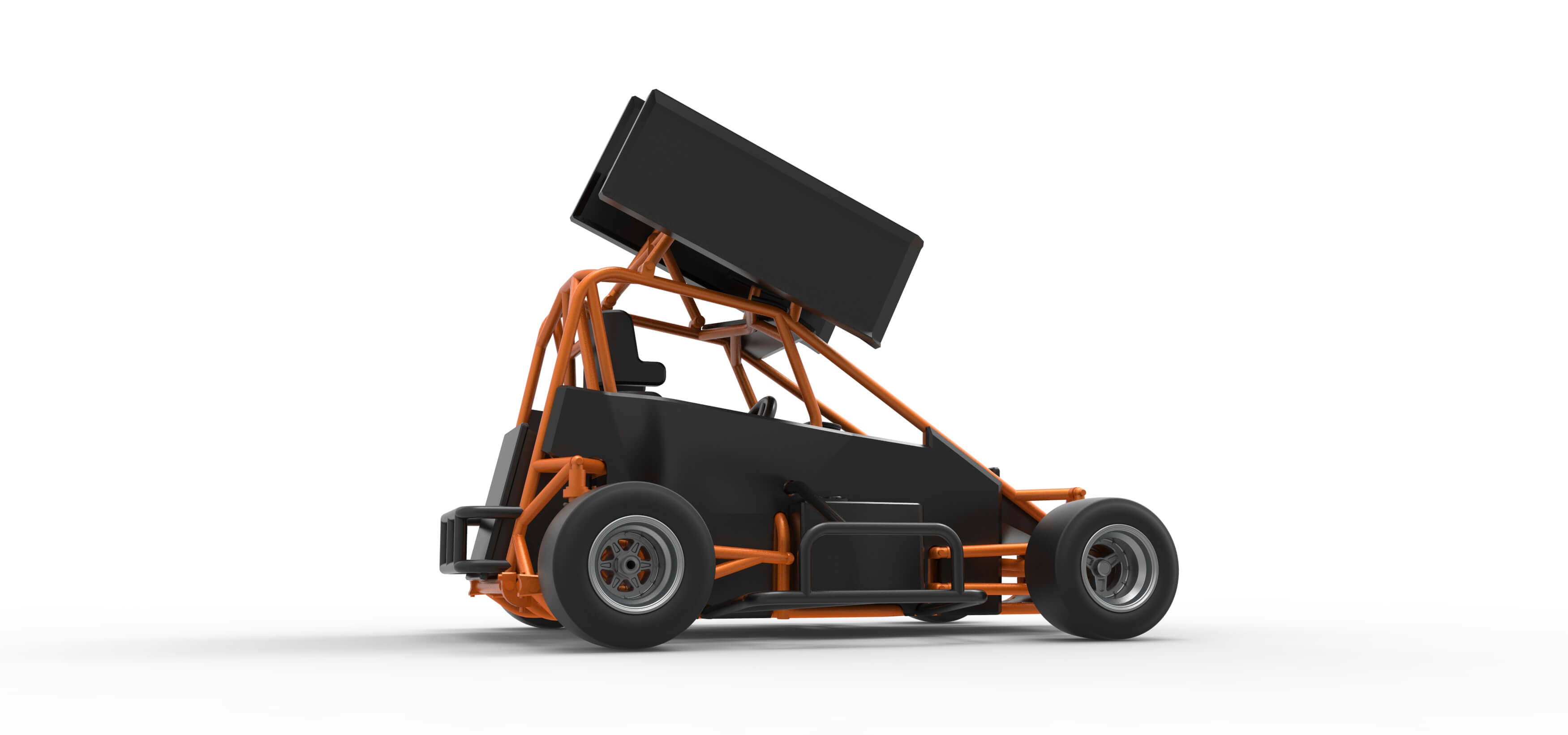 Pavement Winged 600 Micro Sprint Car 1:25 3D Model