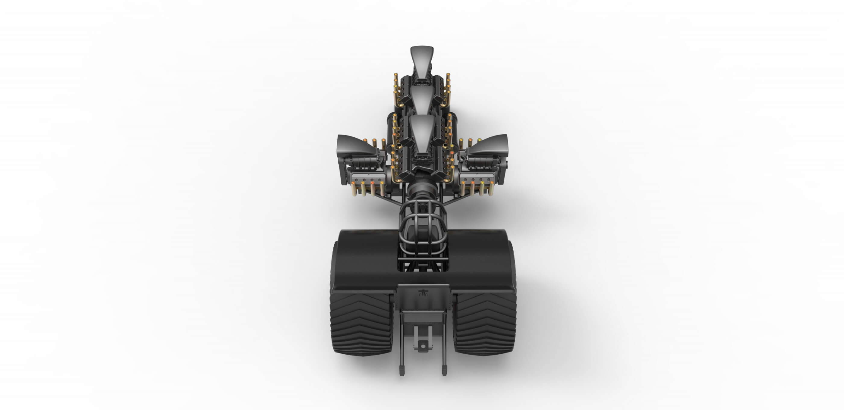 Pulling Tractor 5 V8 1:25 3D Model