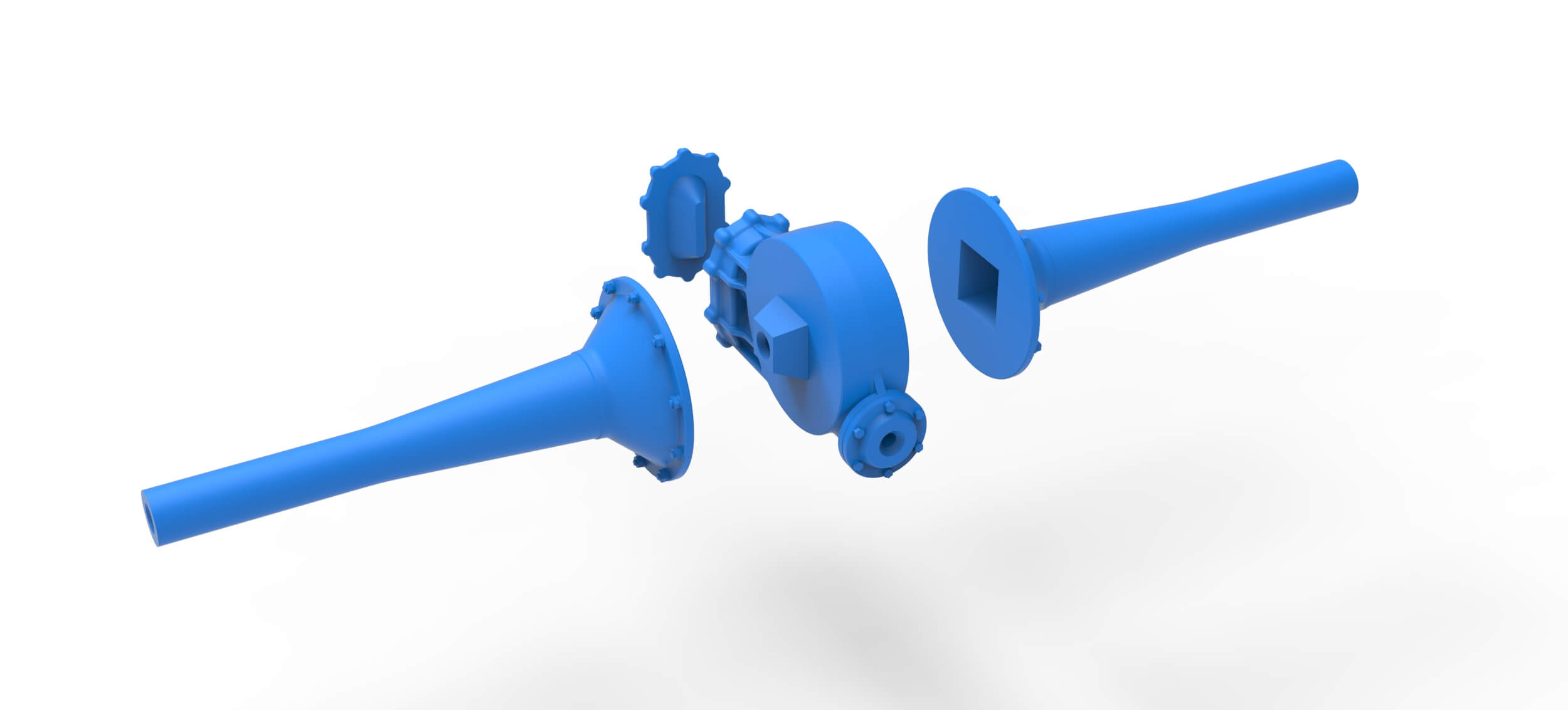 Quick Change Rear End Set Version 2 Scale 1:25 3D Model