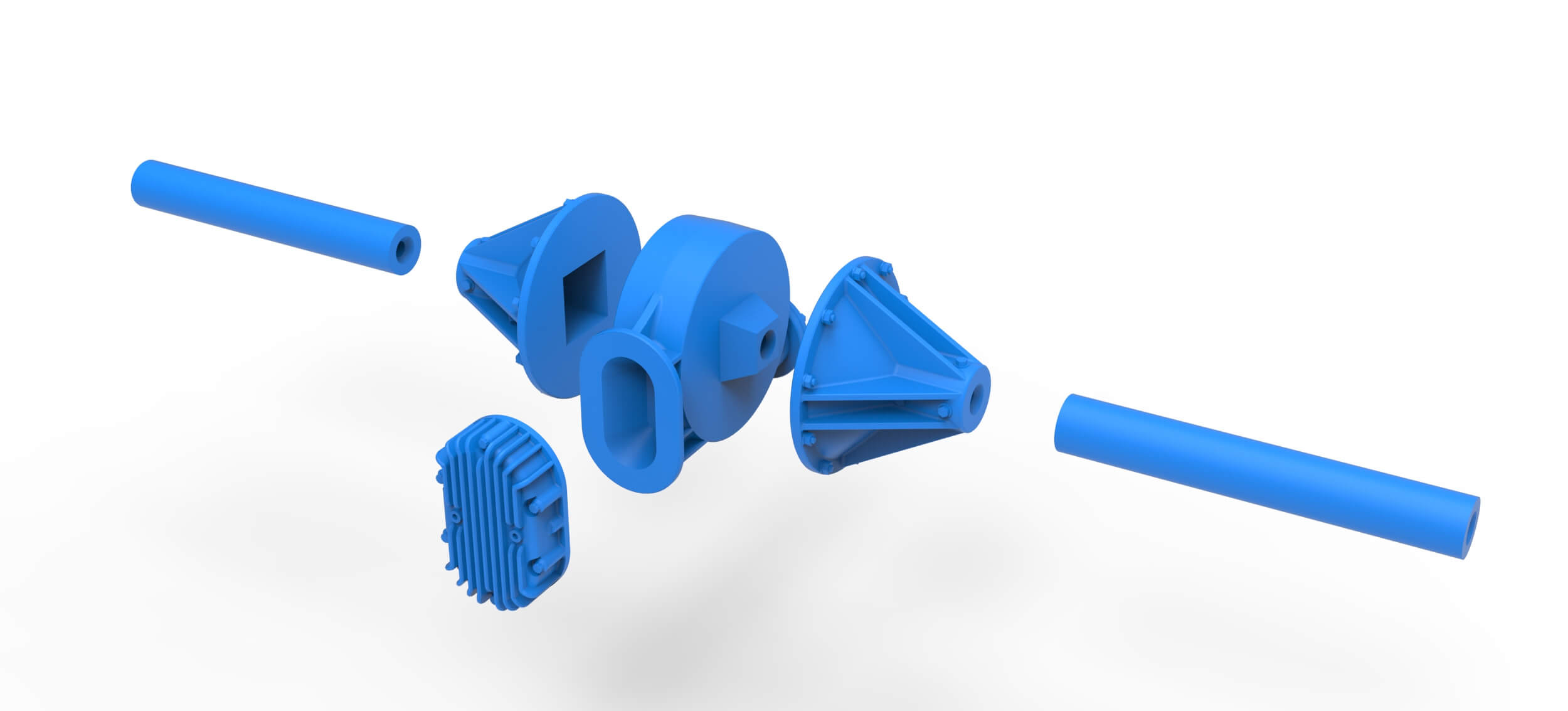 Quick Change Rear End Set Version 3 Scale 1:25 3D Model