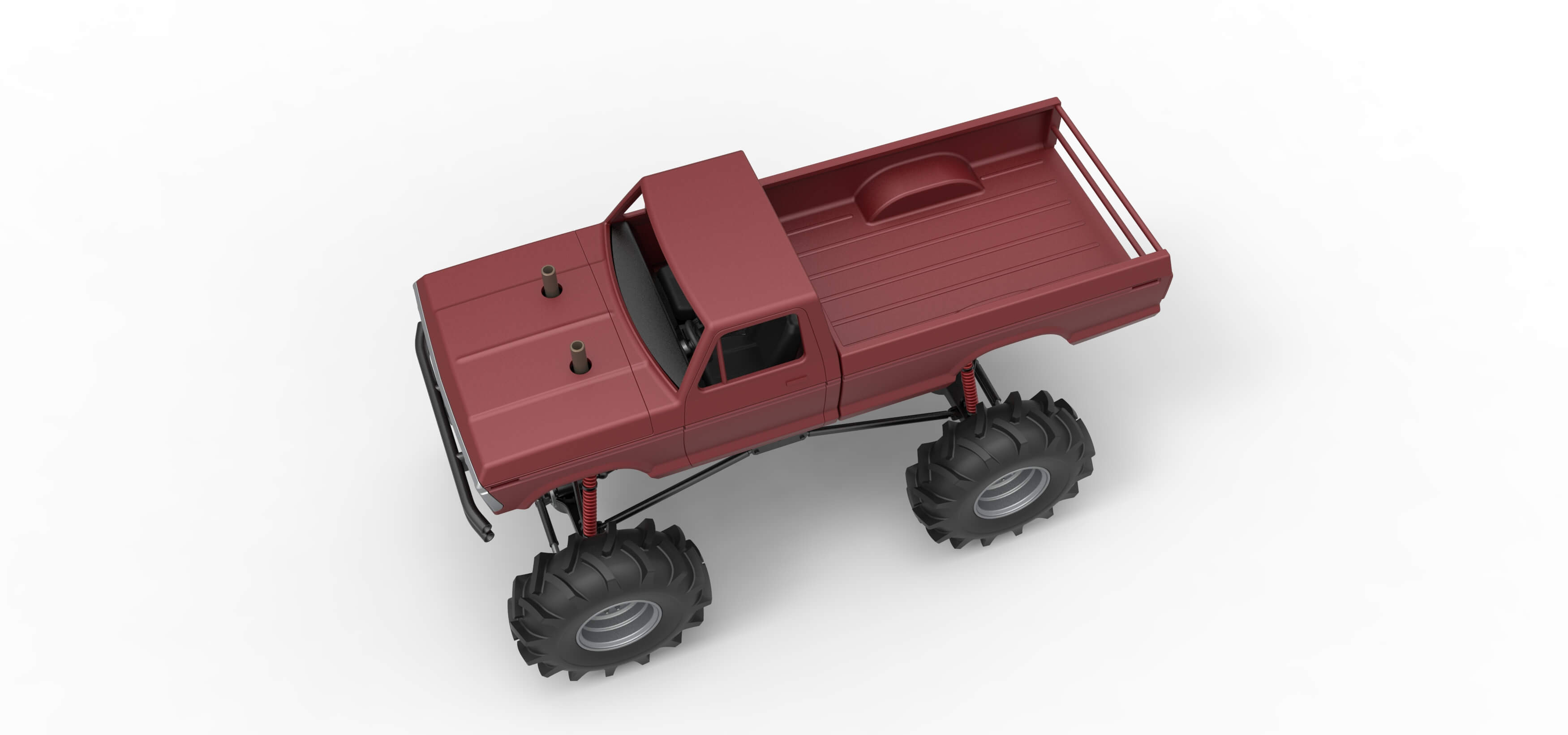 Redneck Rave Mud Truck Scale 1:25 3D Model