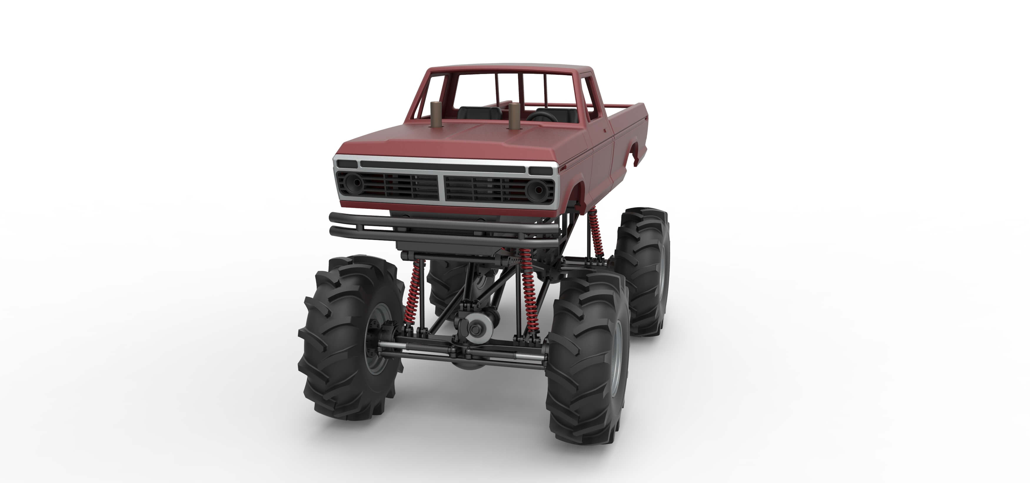 Redneck Rave Mud Truck Scale 1:25 3D Model