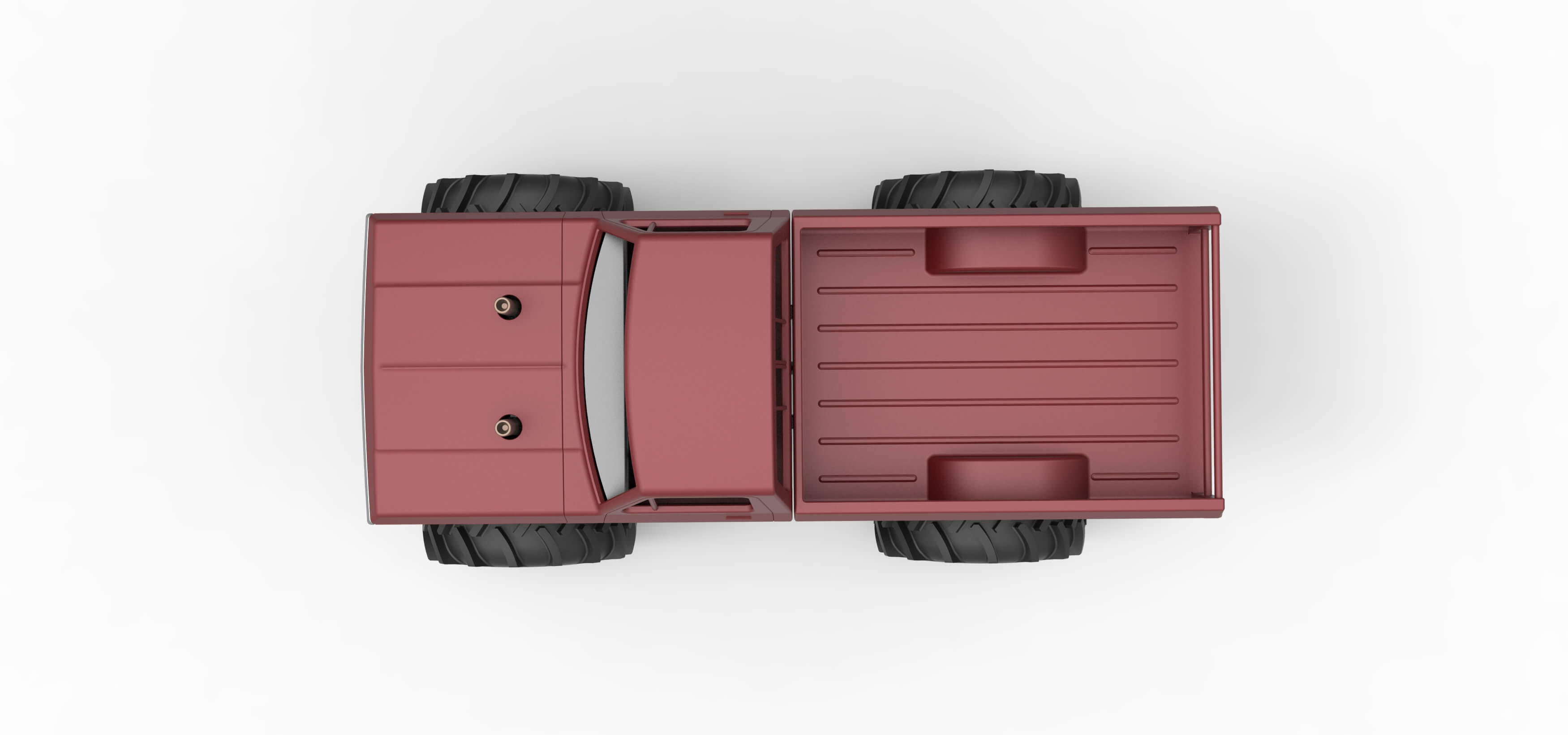 Redneck Rave Mud Truck Scale 1:25 3D Model