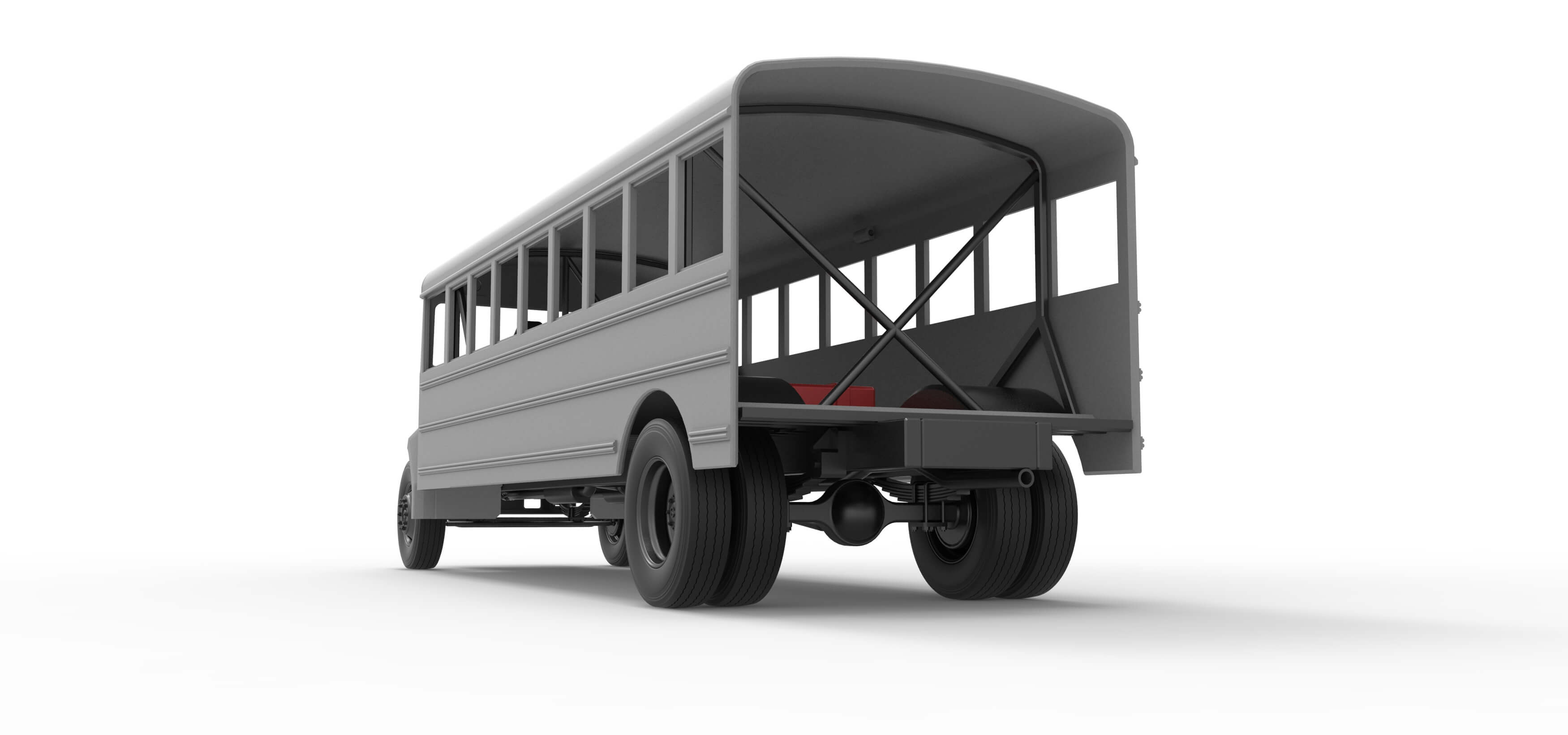 School Bus for Figure 8 Racing 1:25 3D Model