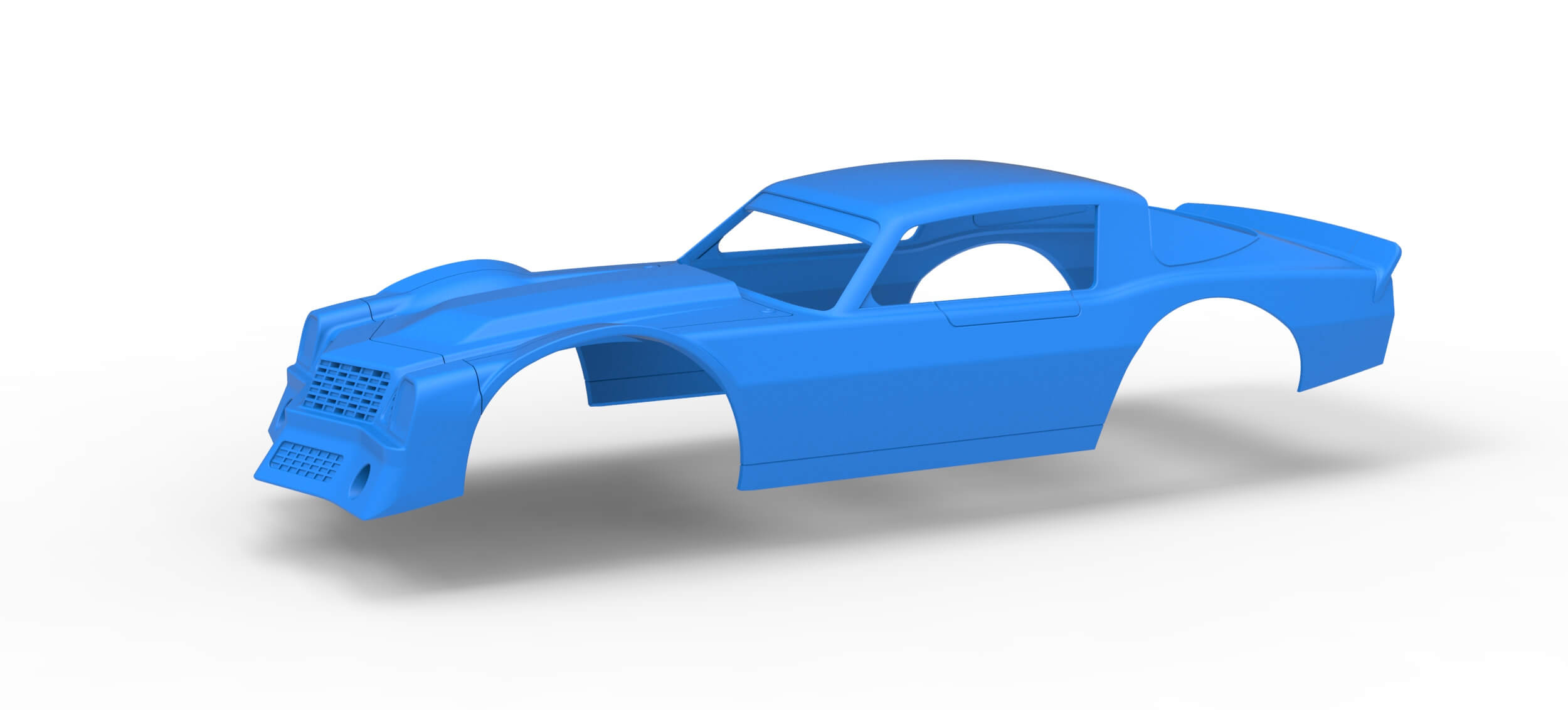Shell of Vintage Dirt Late Model Race Car Scale 1:25
