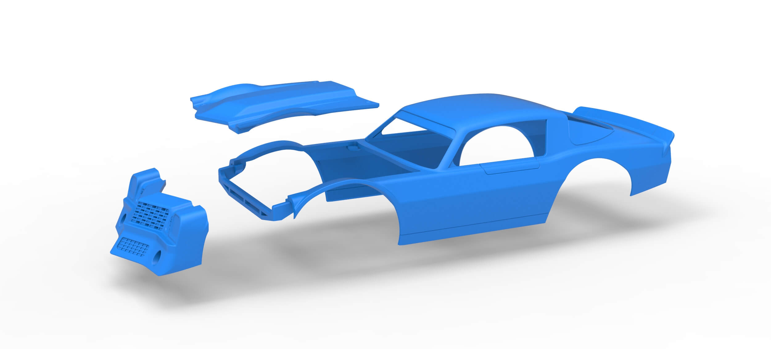 Shell of Vintage Dirt Late Model Race Car Scale 1:25