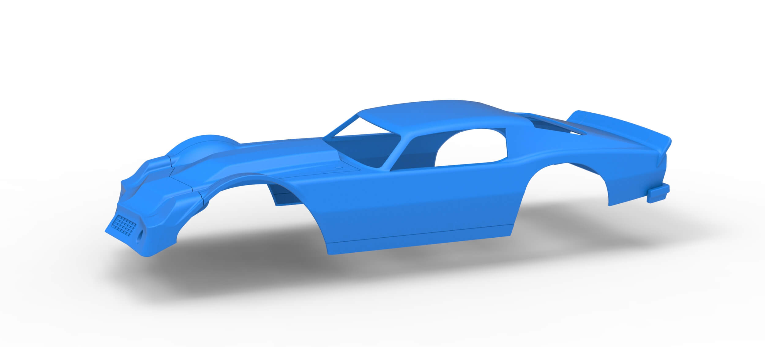 Shell of Vintage Dirt Late Model Race Car V2 Scale 1:25