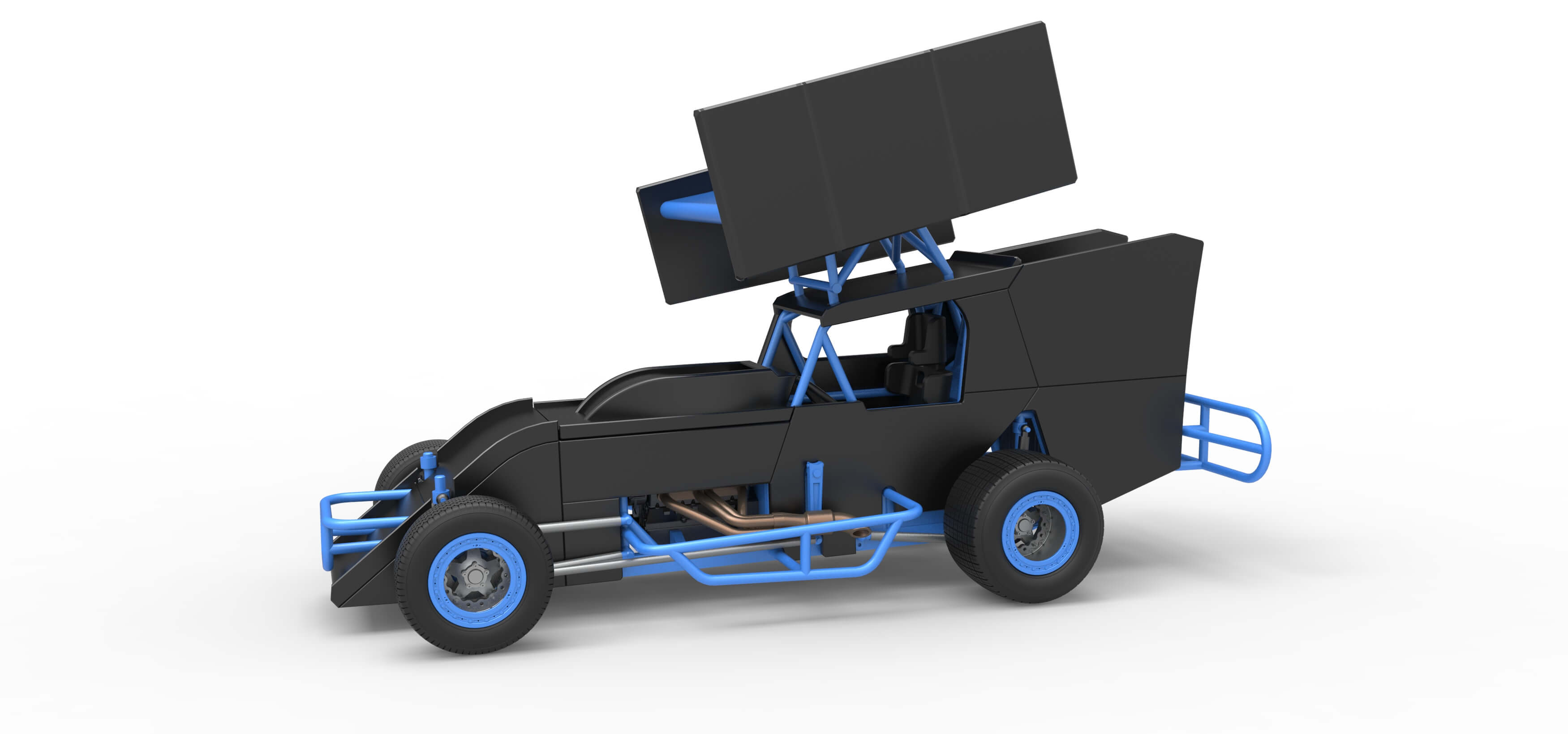 Southern Wing Modified Stock Car Scale 1:25 3D Model