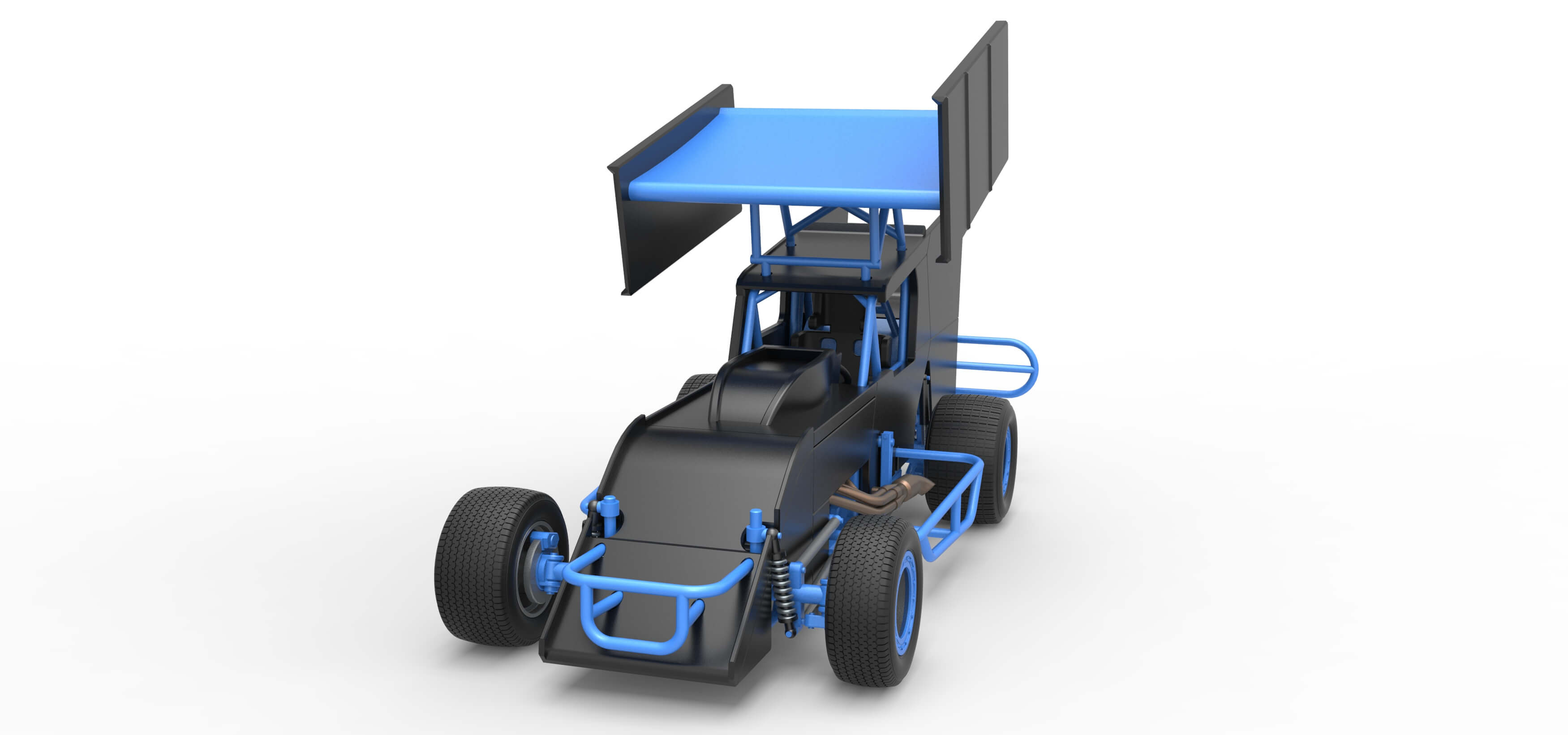 Southern Wing Modified Stock Car Scale 1:25 3D Model