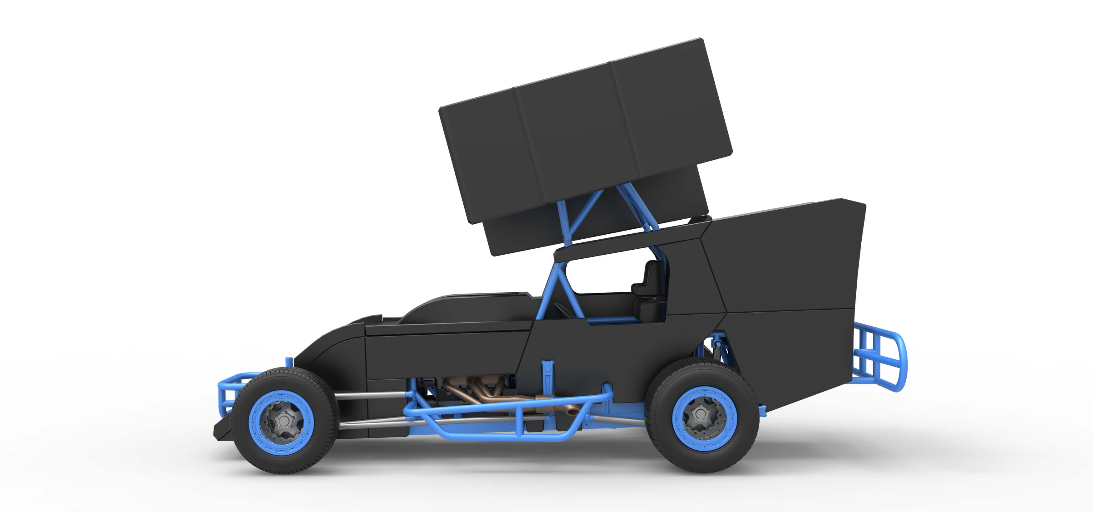 Southern Wing Modified Stock Car Scale 1:25 3D Model