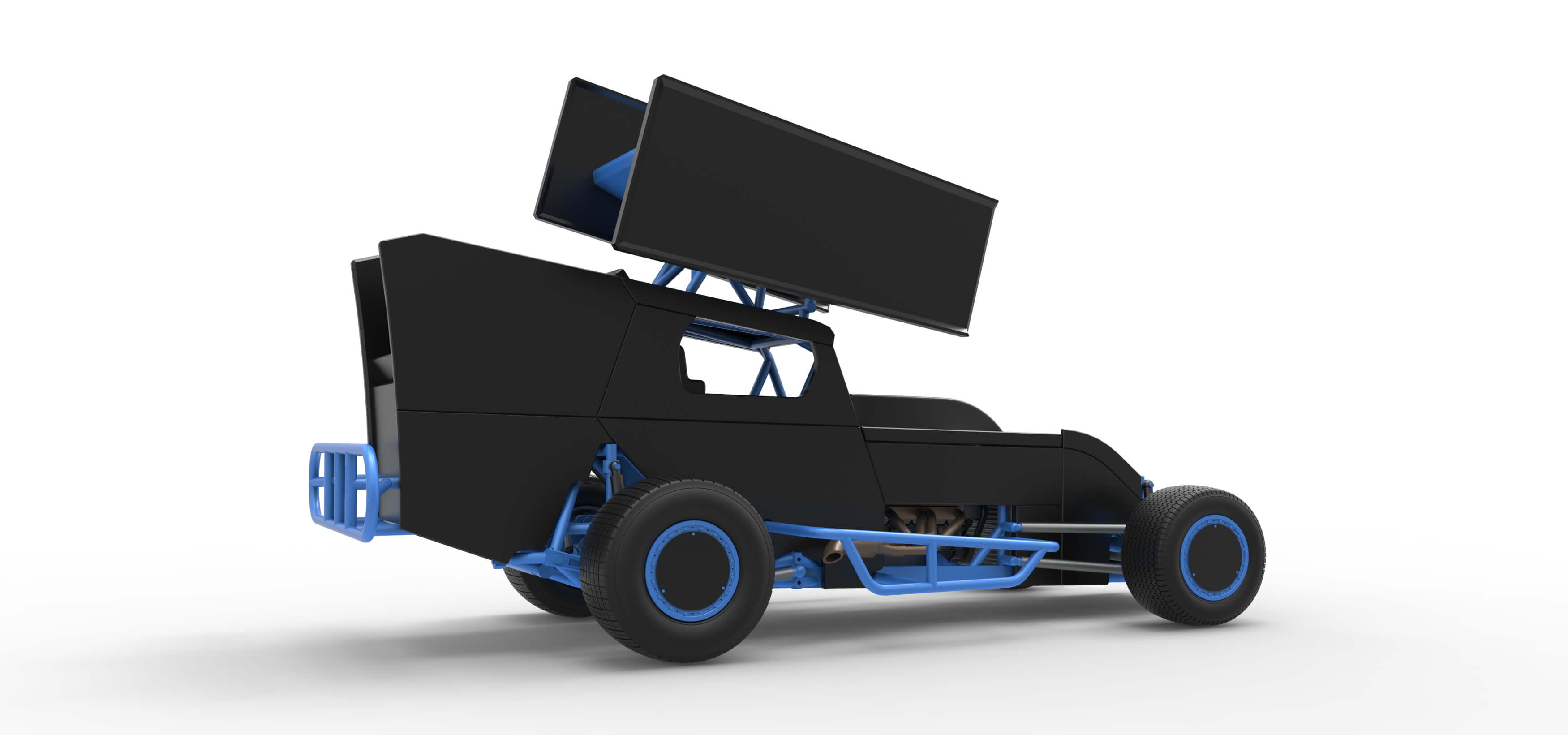 Southern Wing Modified Stock Car Scale 1:25 3D Model