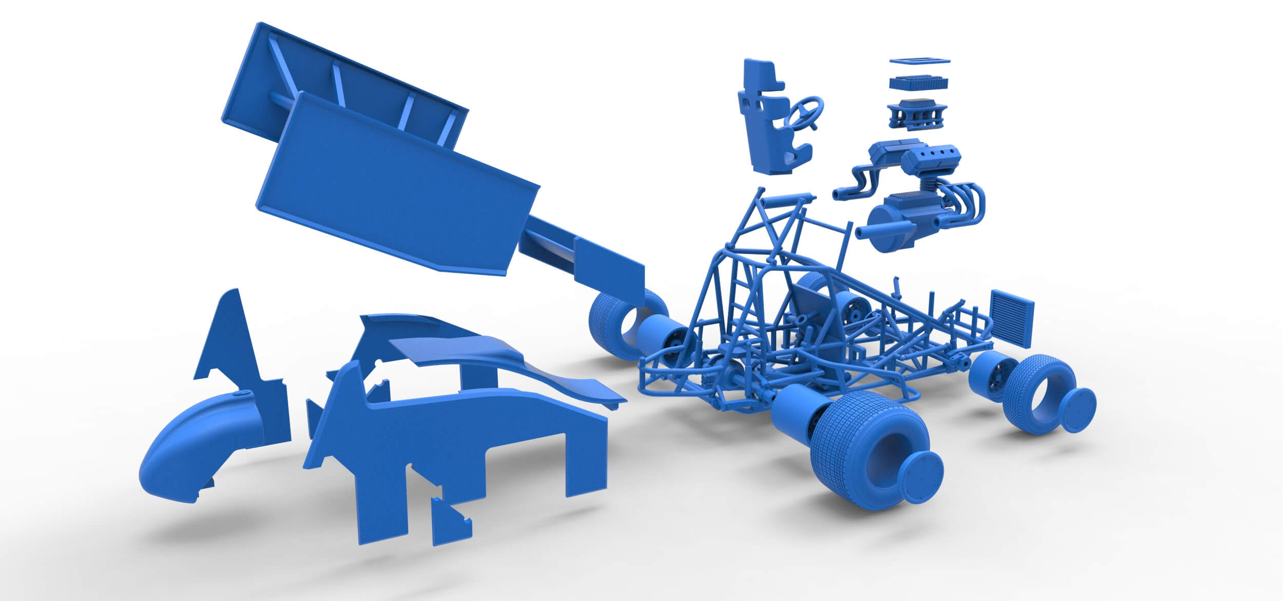 Sprint Car 1:25 3D Model