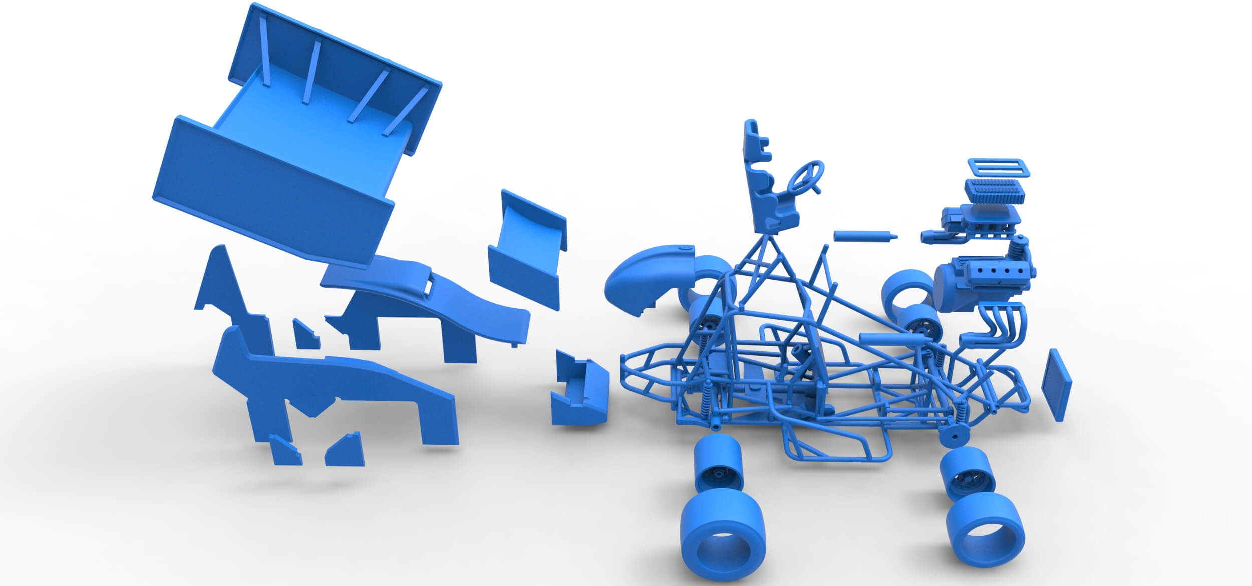 Sprint Car 1:25 3D Model