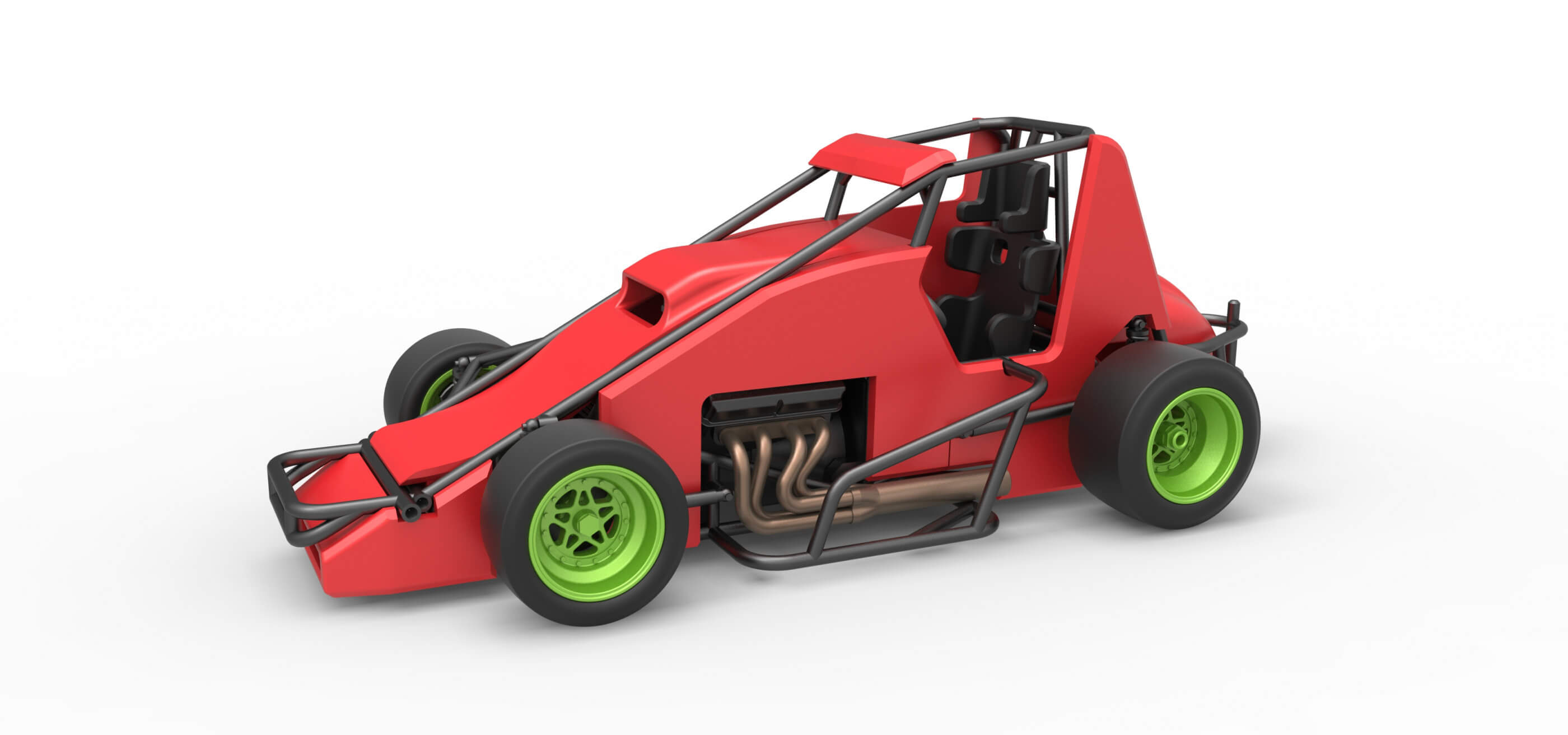 Sprint Car 1:25 3D Model