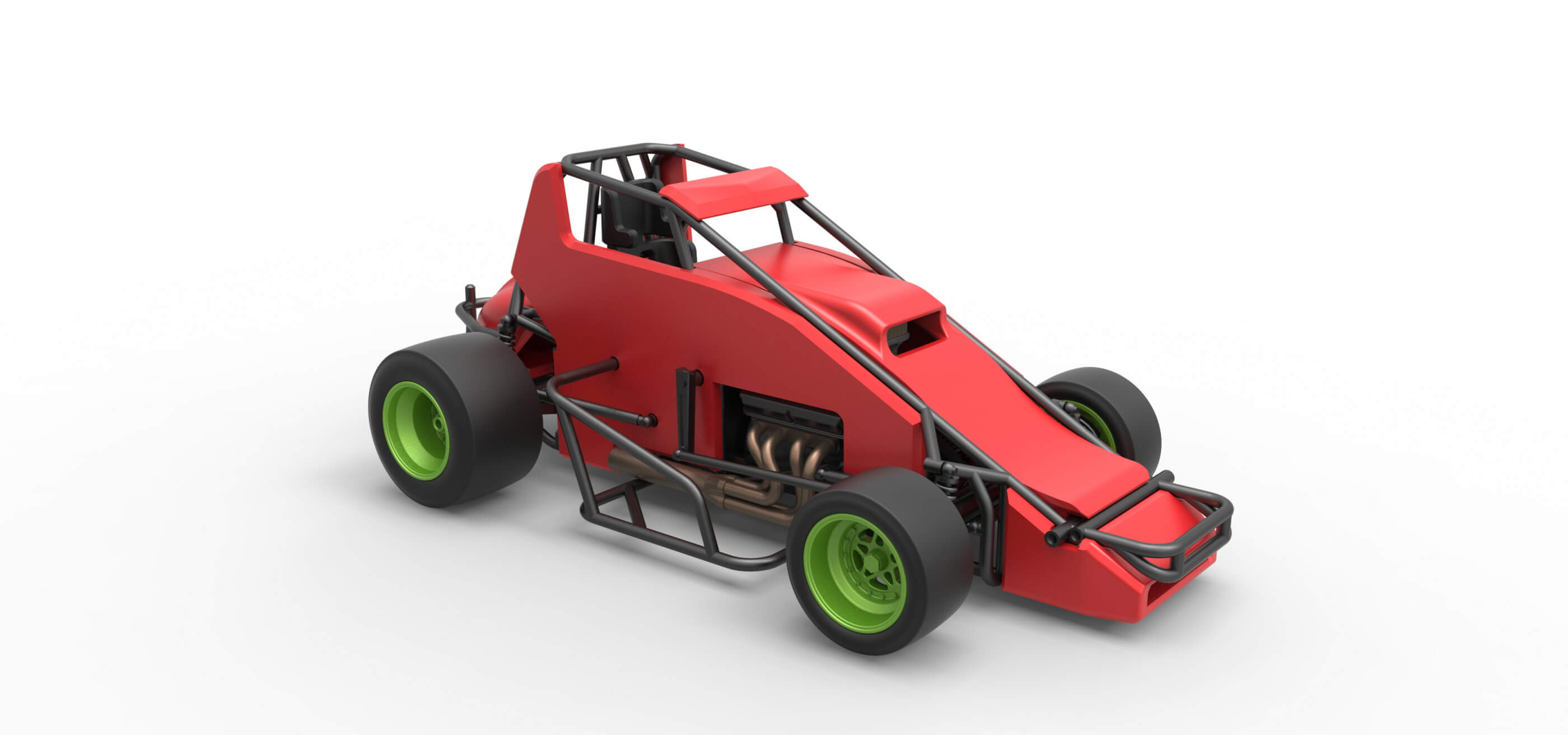 Sprint Car 1:25 3D Model