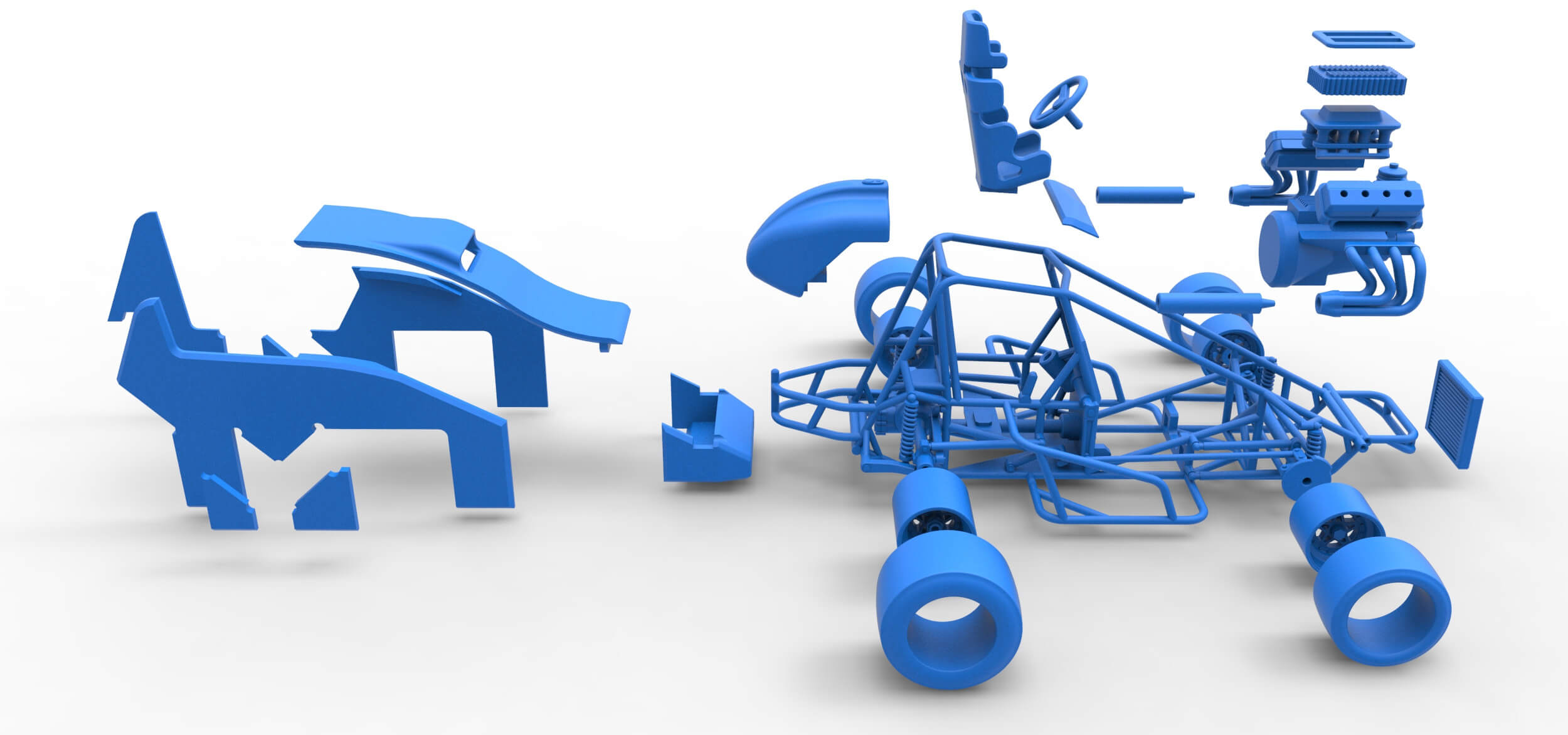 Sprint Car 1:25 3D Model