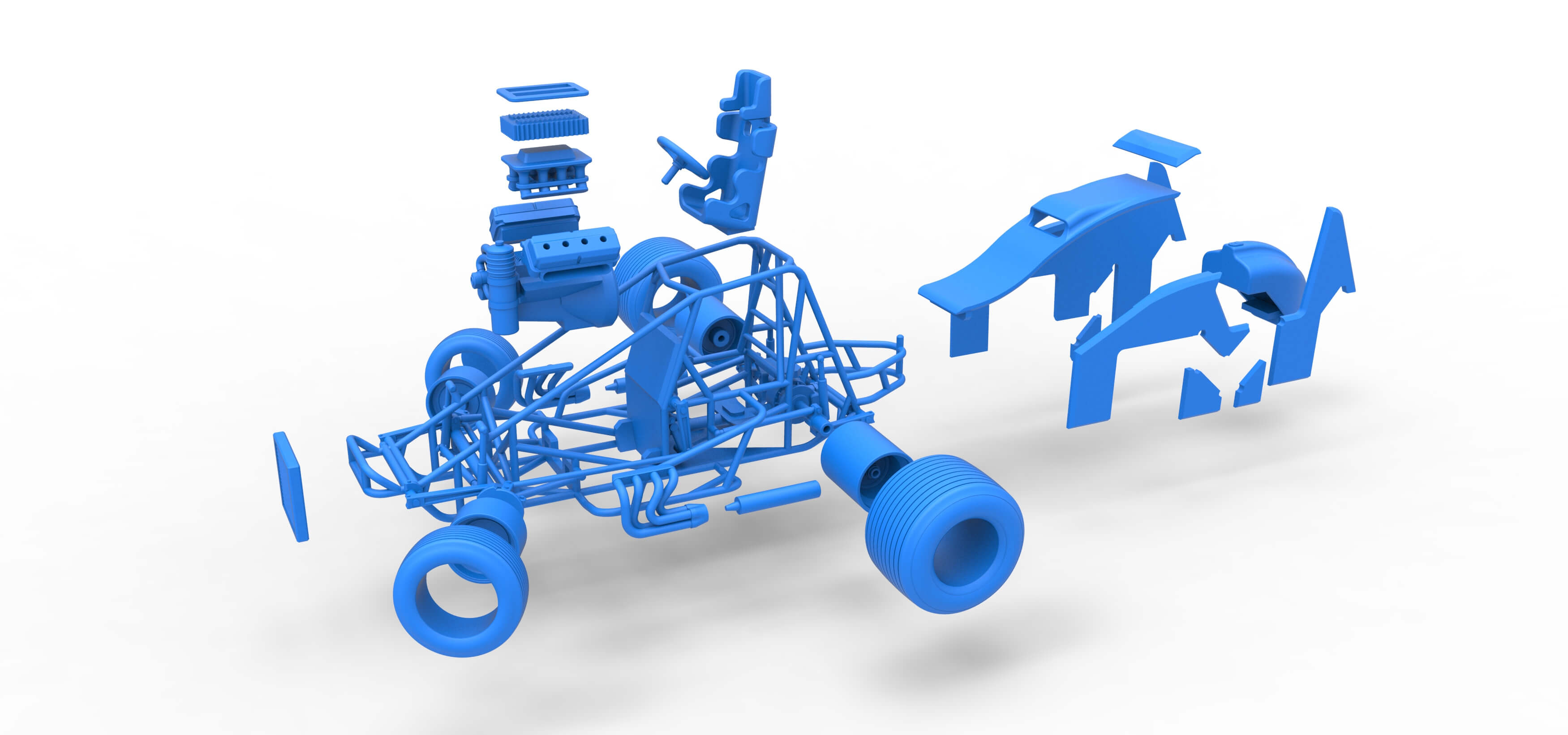 Sprint Car 1:25 3D Model