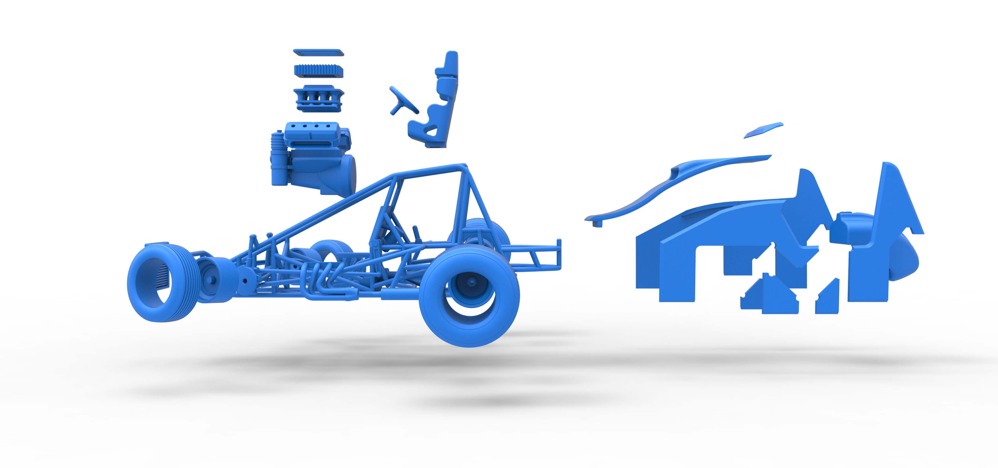 Sprint Car 1:25 3D Model