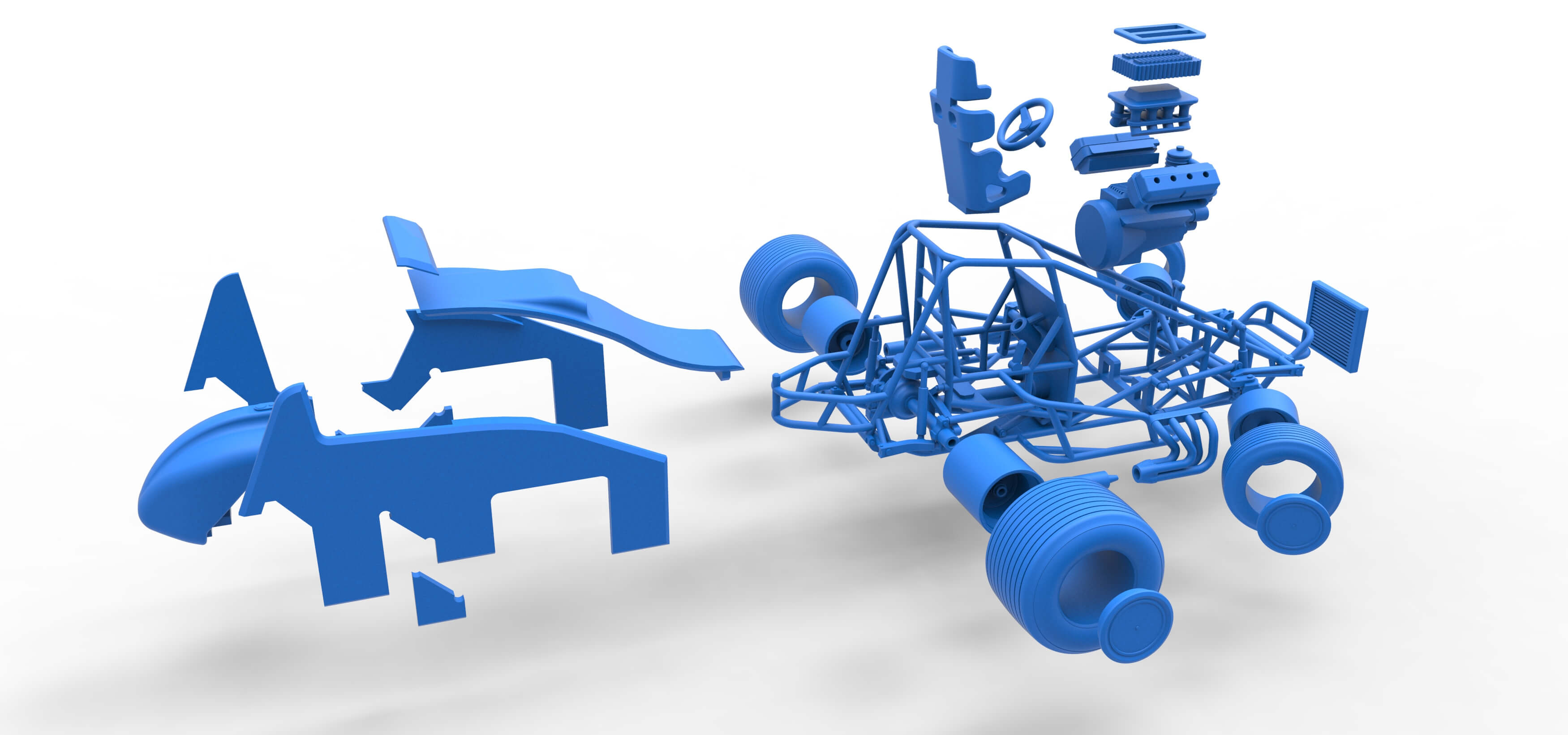 Sprint Car 1:25 3D Model