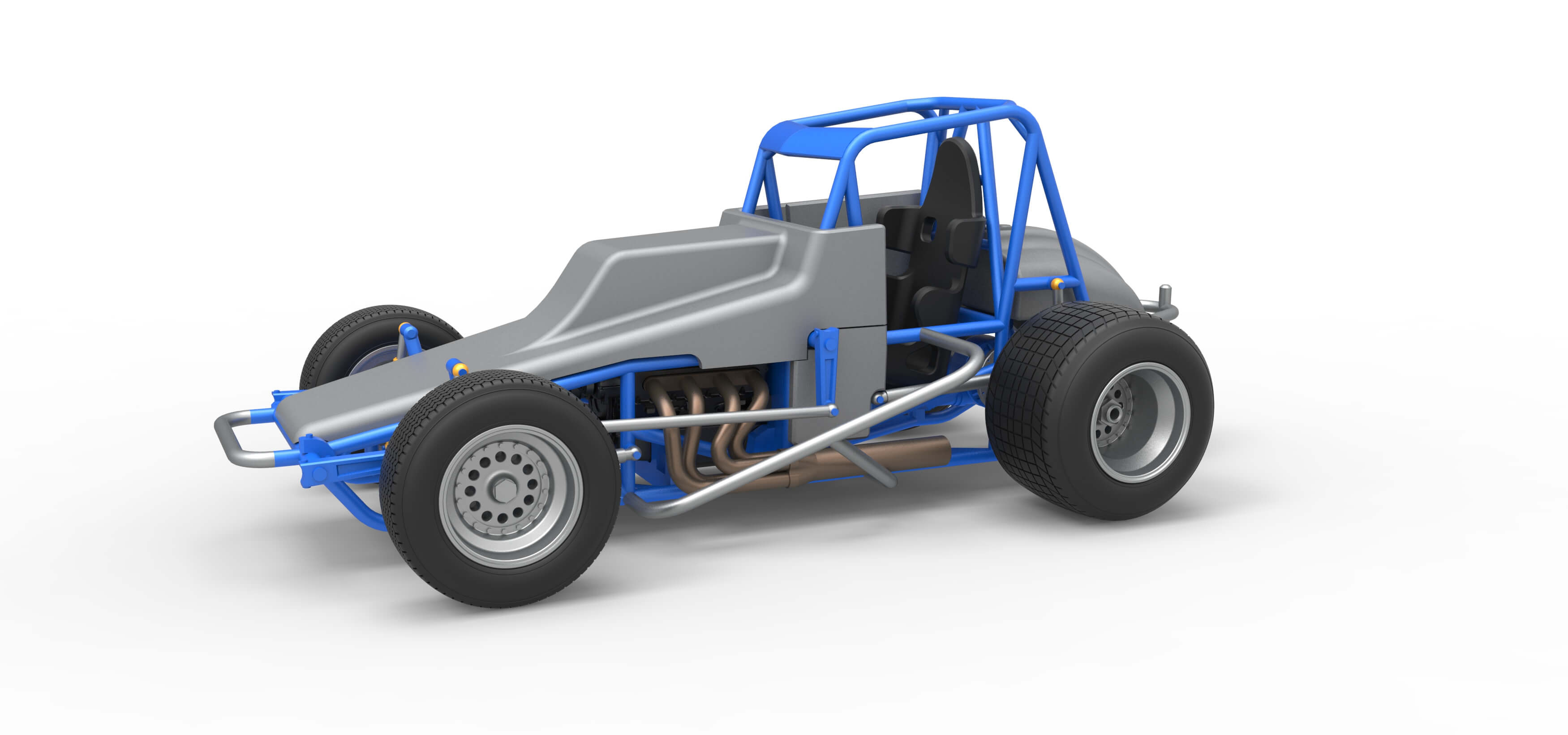 Sprint Car 1:25 3D Model