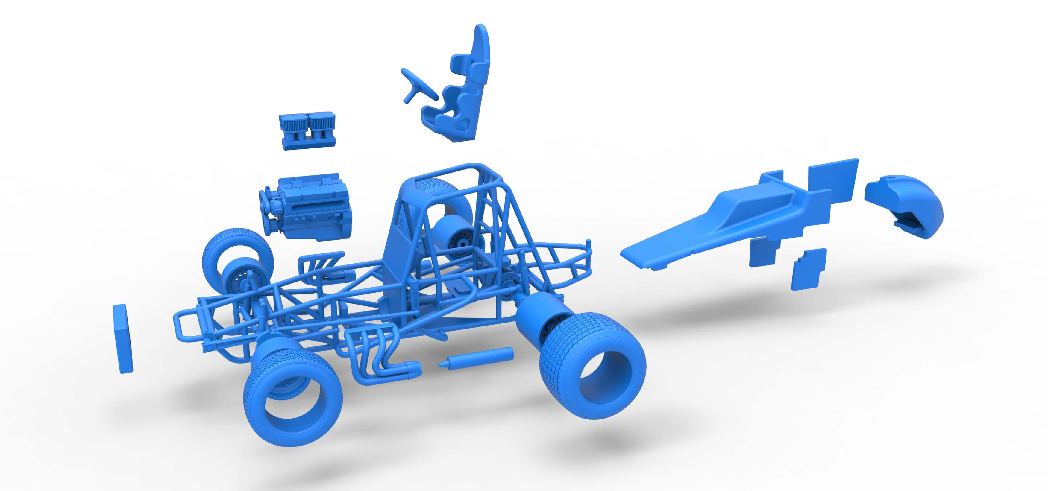 Sprint Car 1:25 3D Model