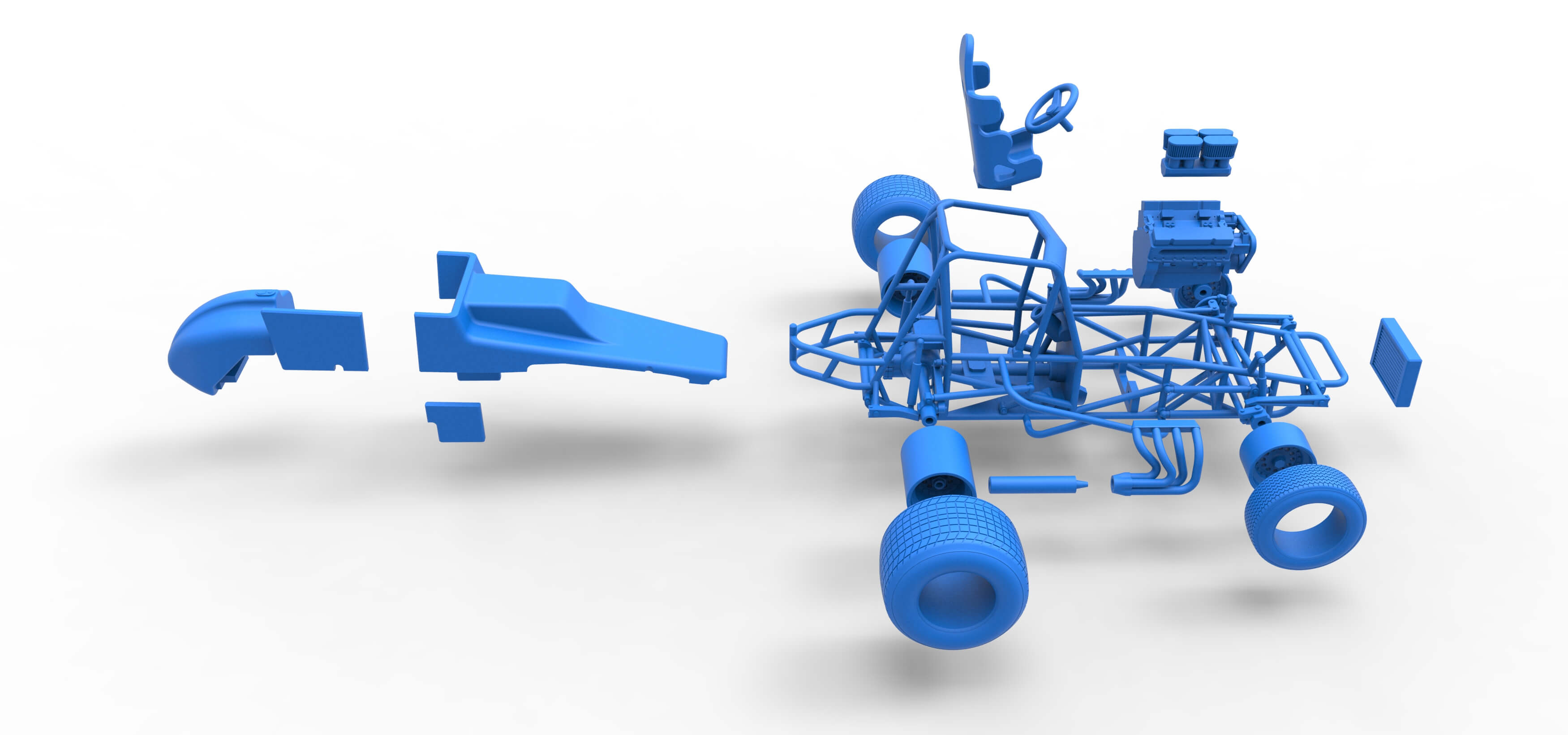 Sprint Car 1:25 3D Model