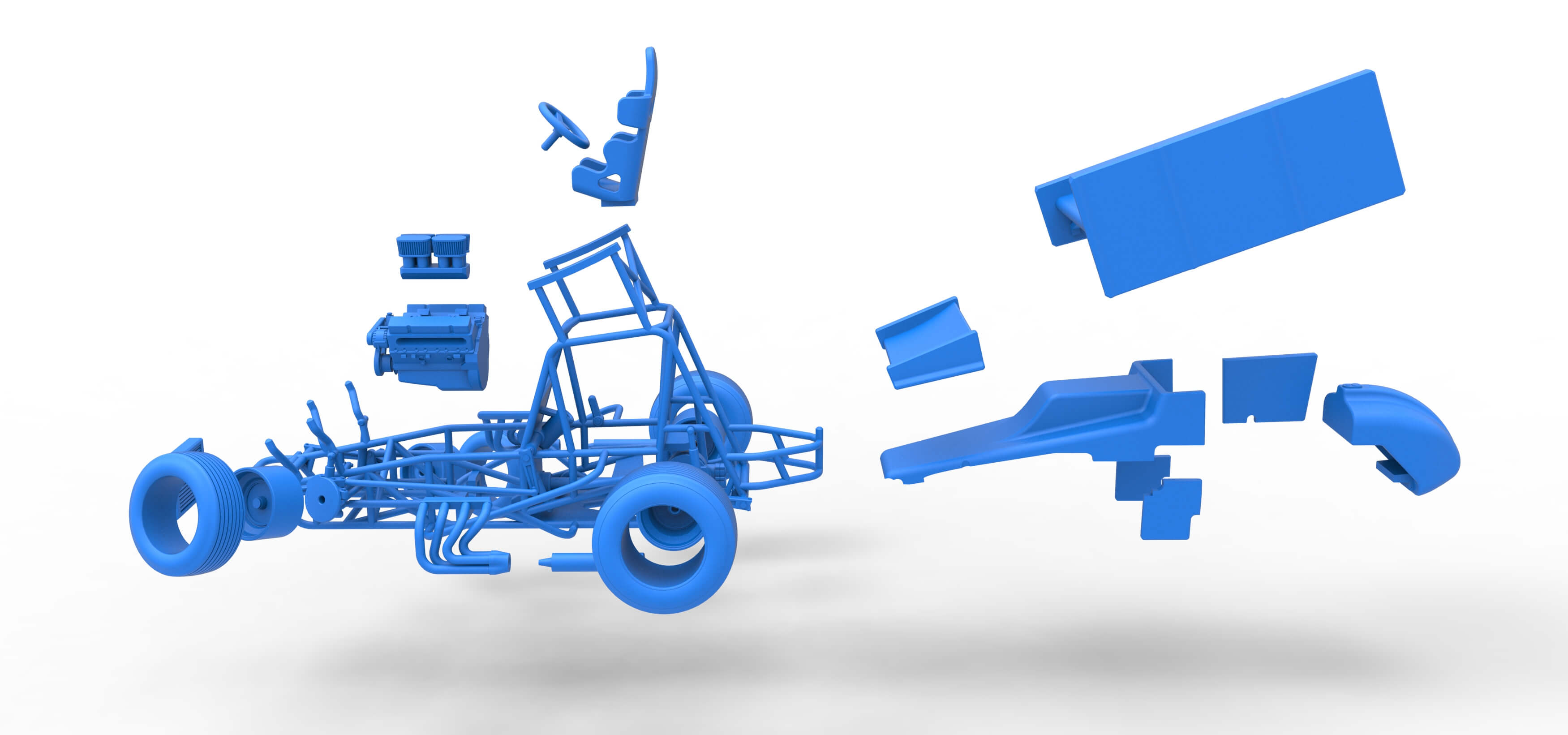 Sprint Car 1:25 3D Model